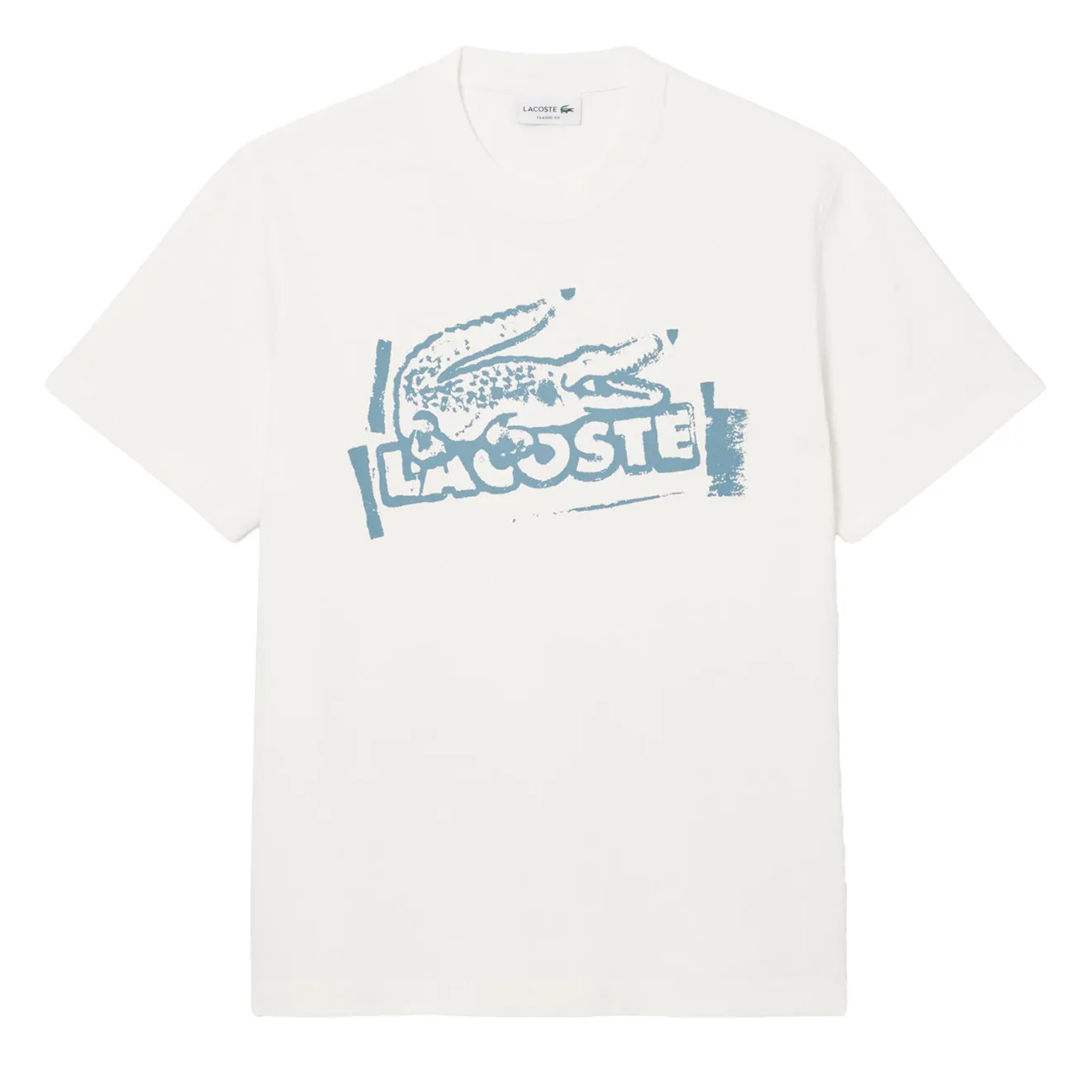 Lacoste T-shirt Graffiti Crocodile Printemps/Été Bleu