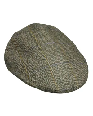 Casquette plate en tweed Laksen Laird