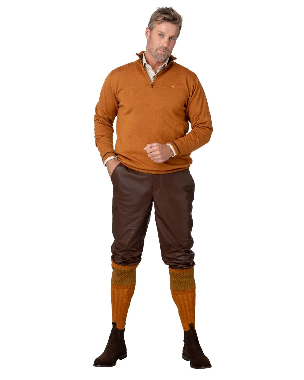 Laksen Hommes Ardennes Cuir Breeks Laksen