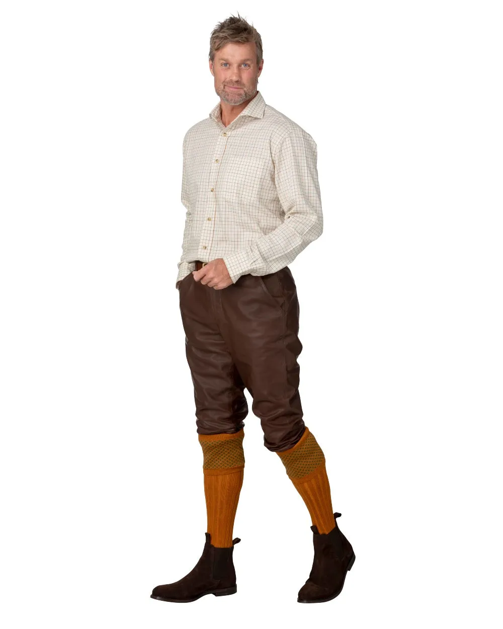 Laksen Hommes Ardennes Cuir Breeks Laksen