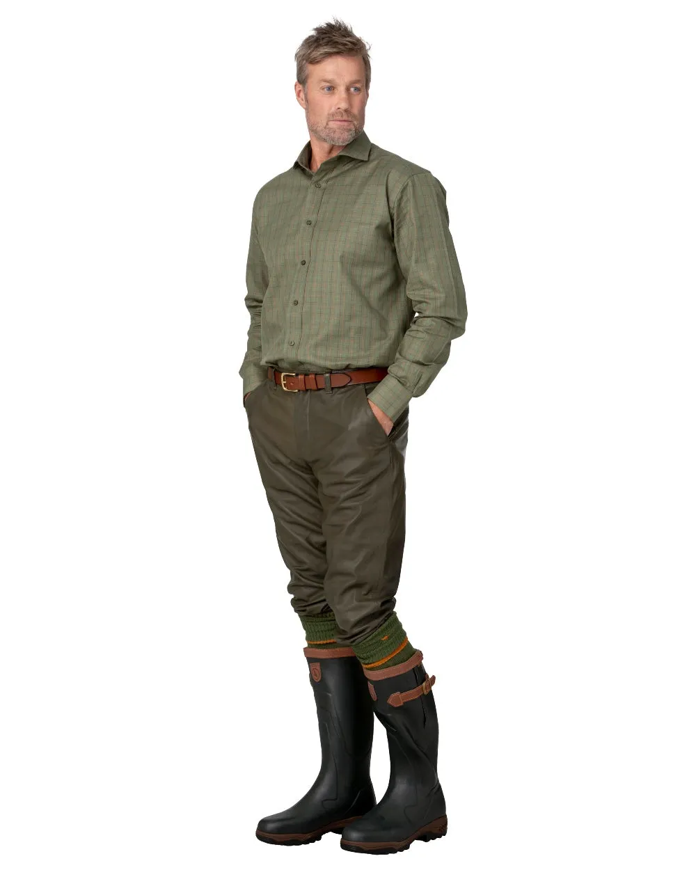 Laksen Hommes Ardennes Cuir Breeks Laksen