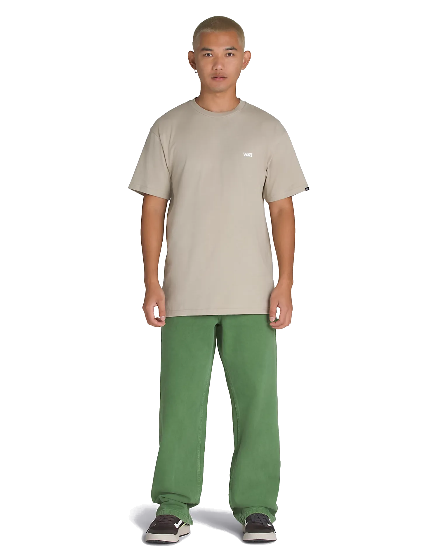 T-shirt avec logo sur le côté gauche en brouillard londonien