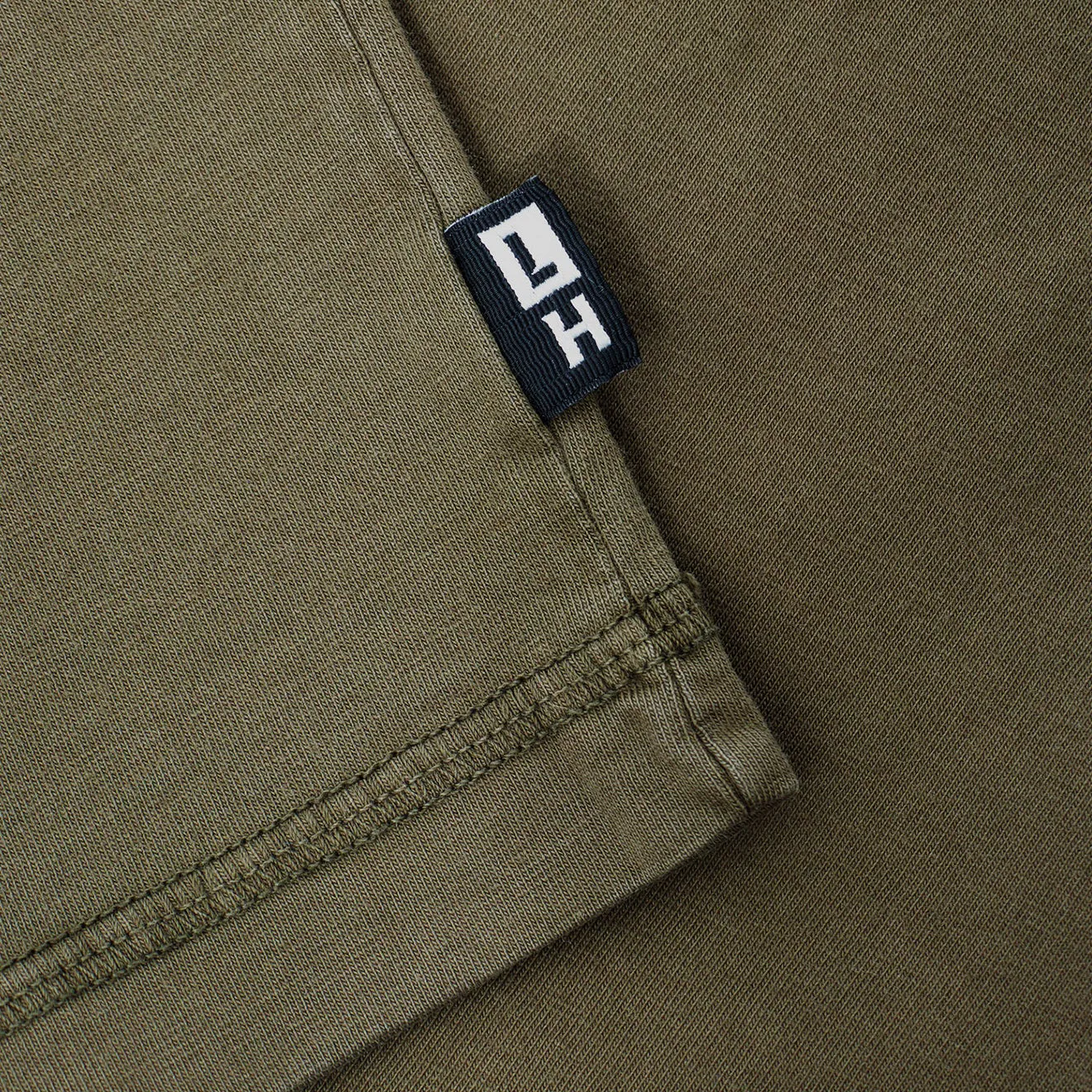 T-shirt à panneau contrastant main gauche Olive