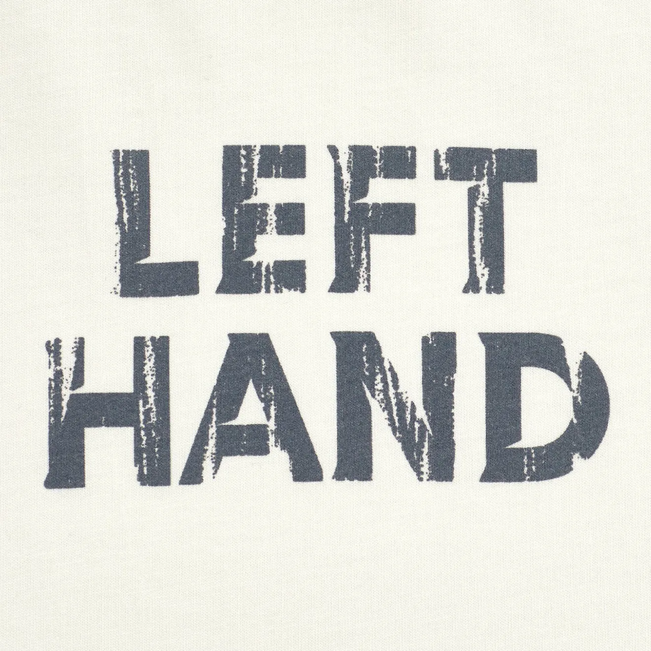 T-shirt graphique délavé Left Hand Blanc cassé