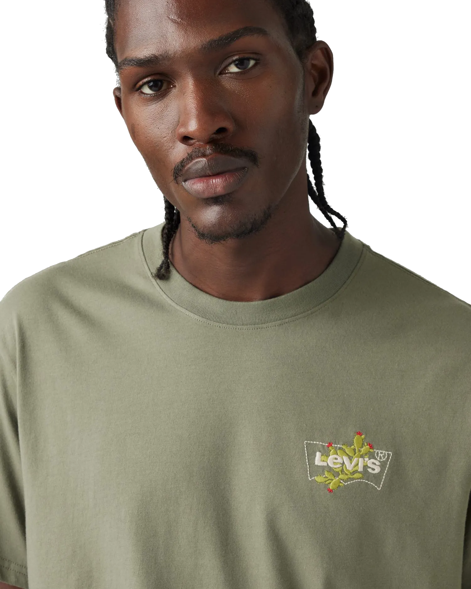 T-shirt Levi's Coupe décontractée en vert lichen