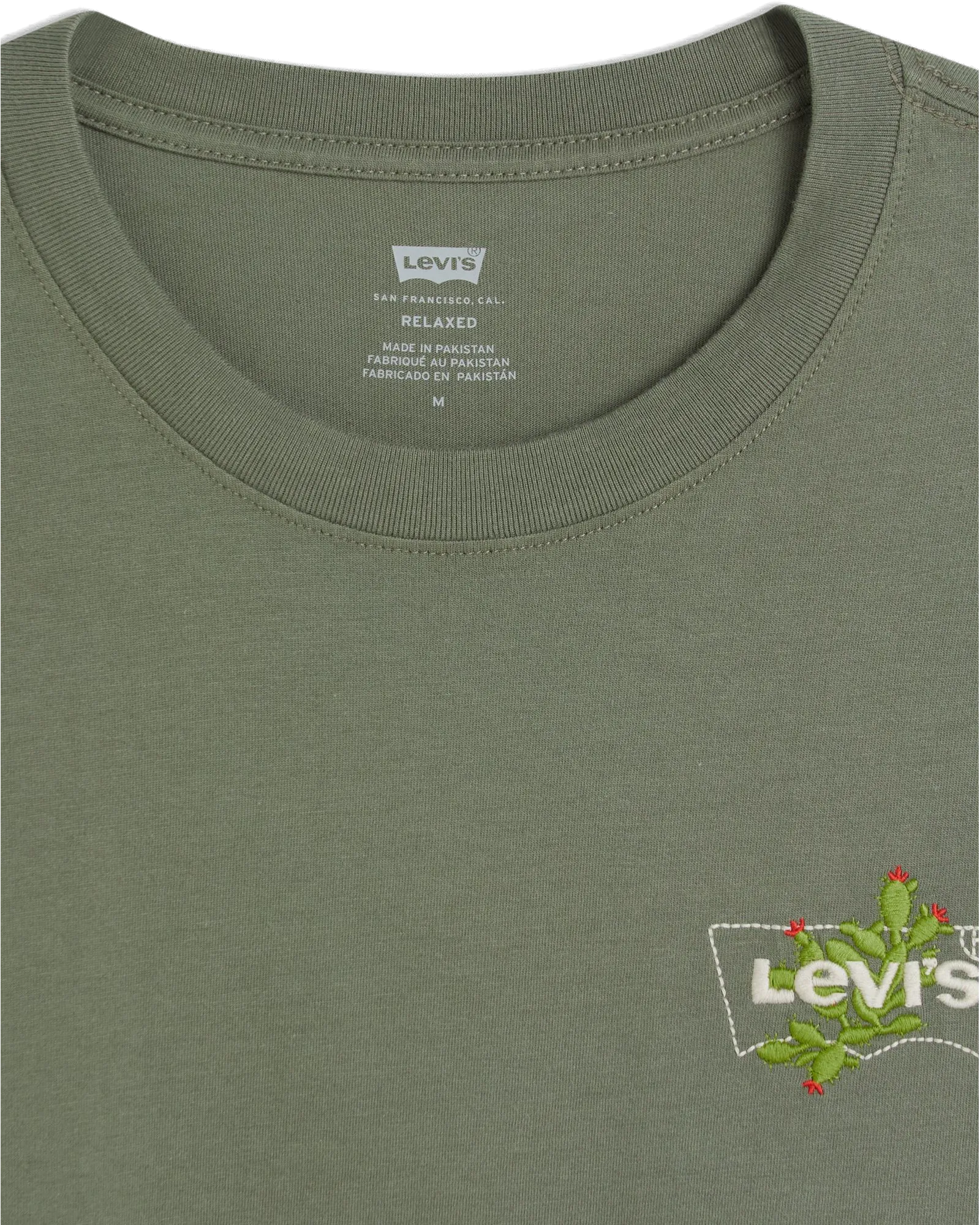 T-shirt Levi's Coupe décontractée en vert lichen