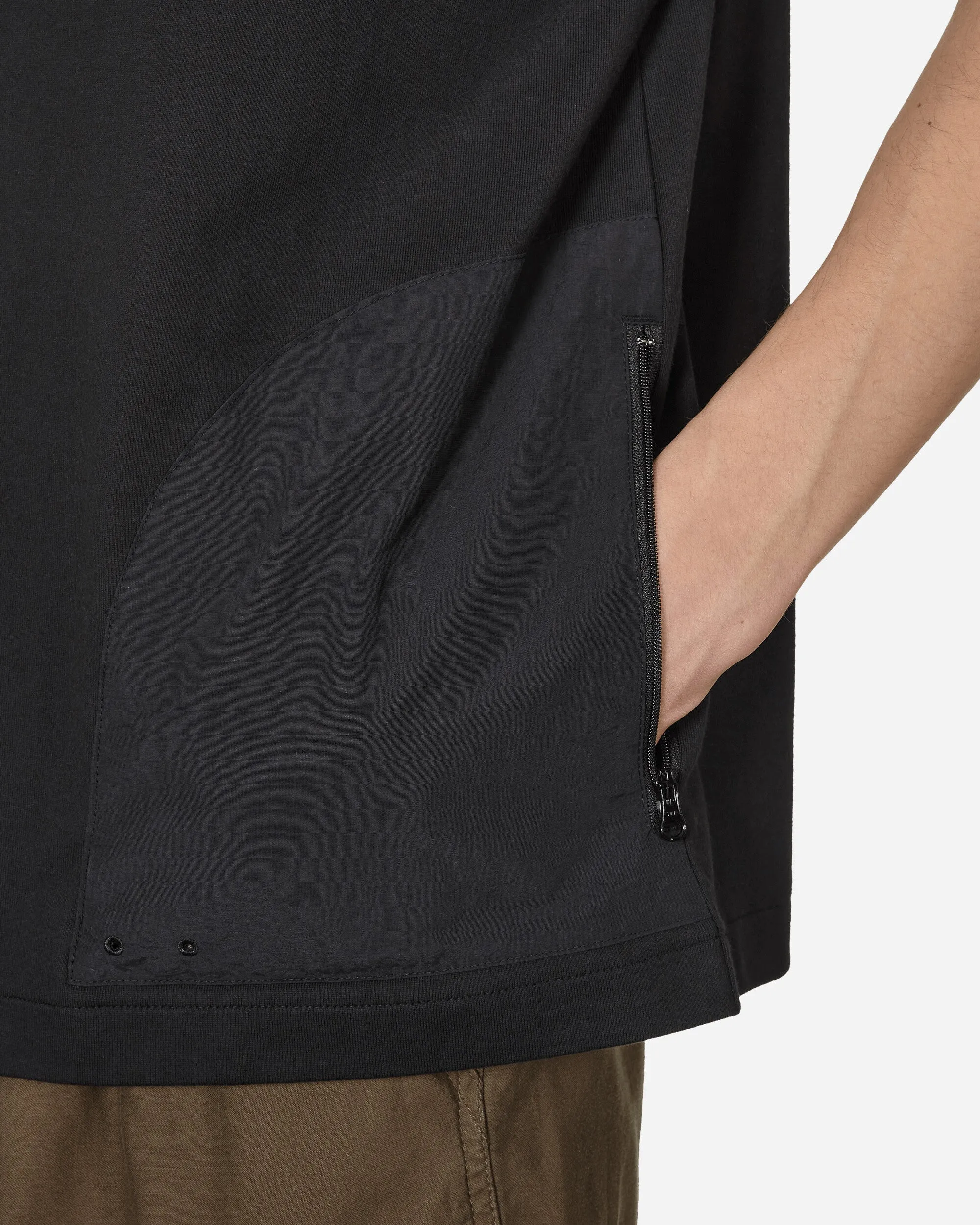 T-shirt à encolure basse Noir
