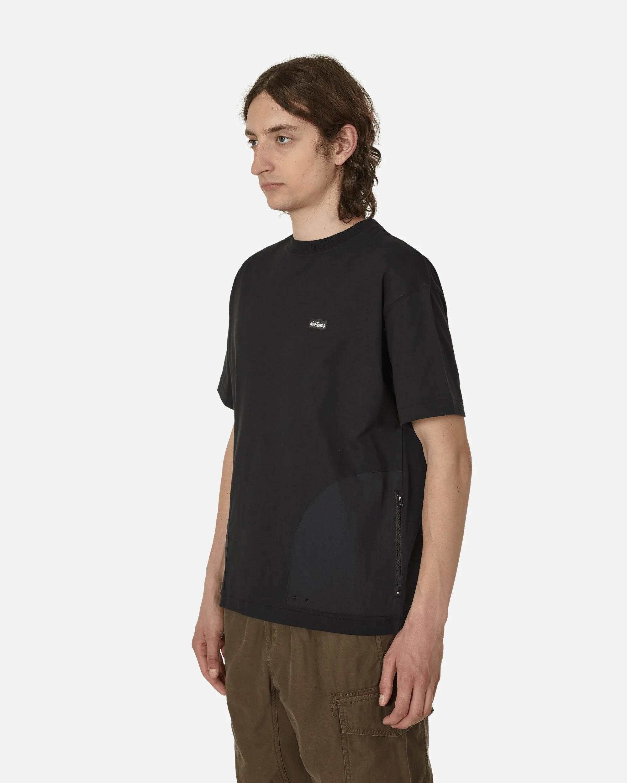T-shirt à encolure basse Noir