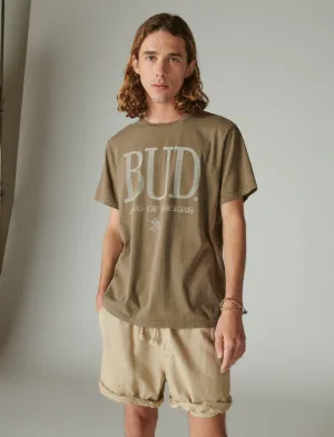 T-shirt Lucky Brand Large Bud Logo Tee Shitake