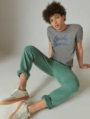 Lucky Brand T-shirt graphique avec logo Lucky Brush Gris Lucky Brand