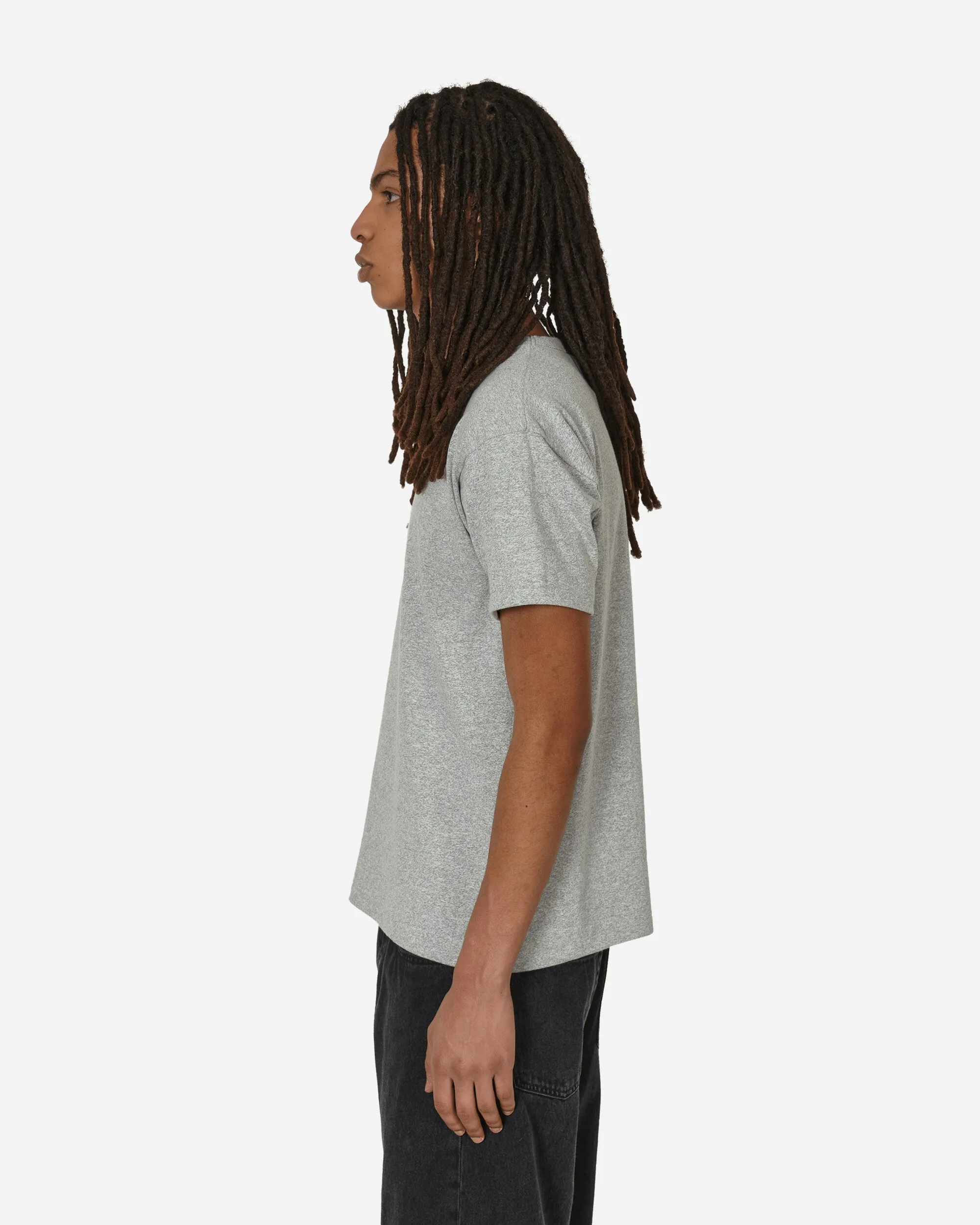T-shirt à col rond fabriqué au Japon - Gris Oxford