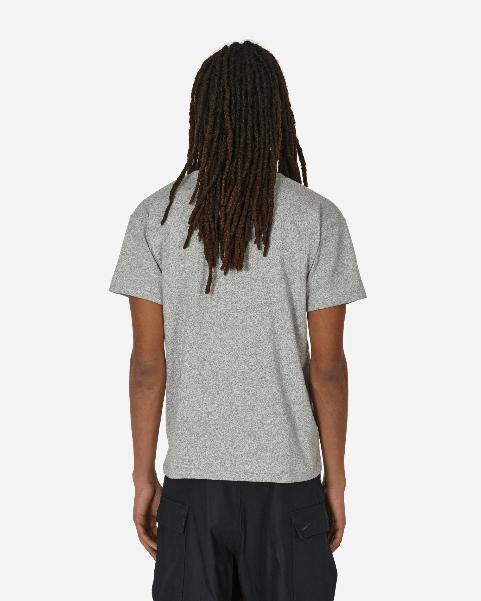 T-shirt col V fabriqué au Japon - Gris Oxford