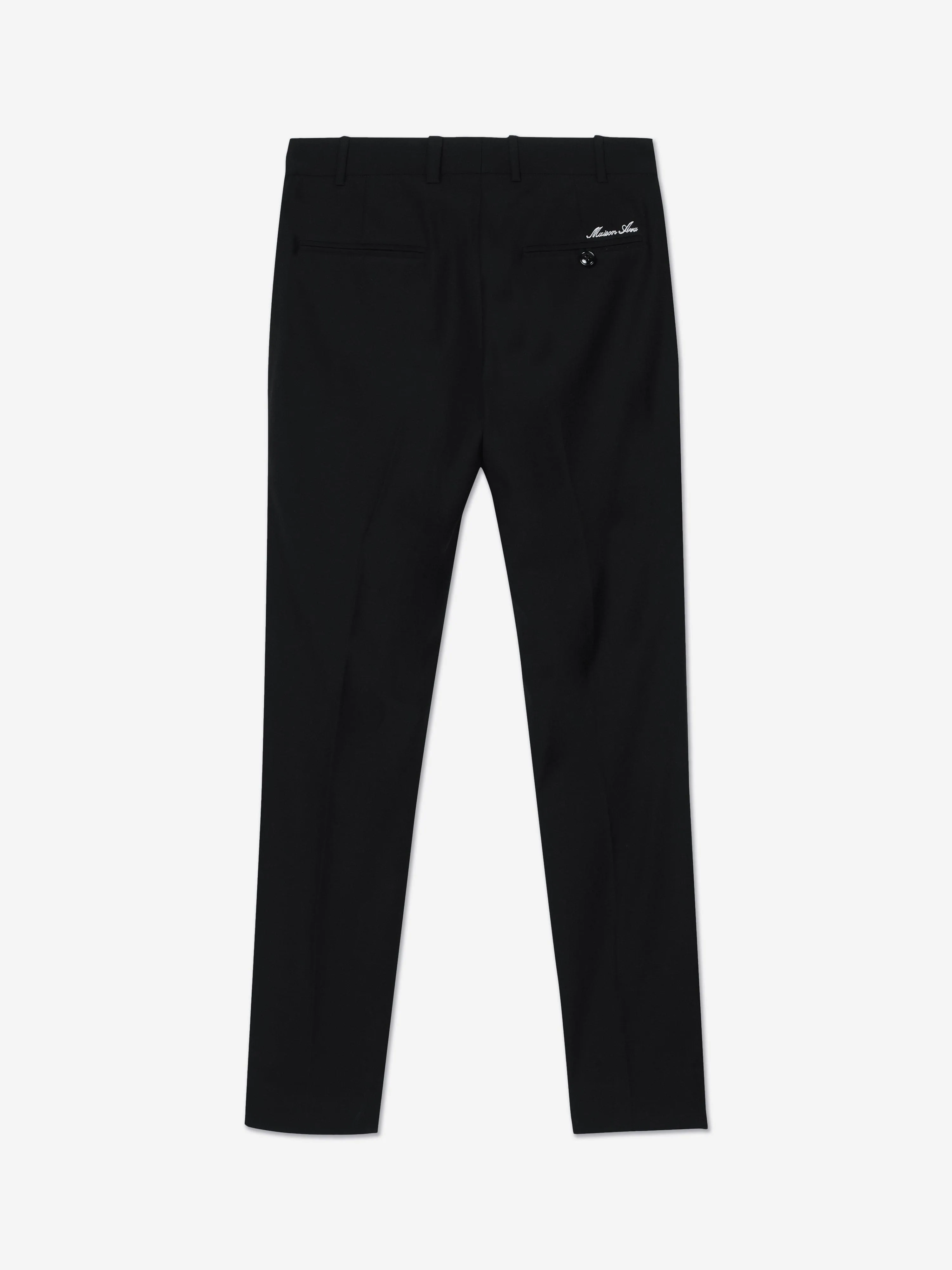 Maison Ava Pantalon à Fleurs Lucien pour Garçons en Noir