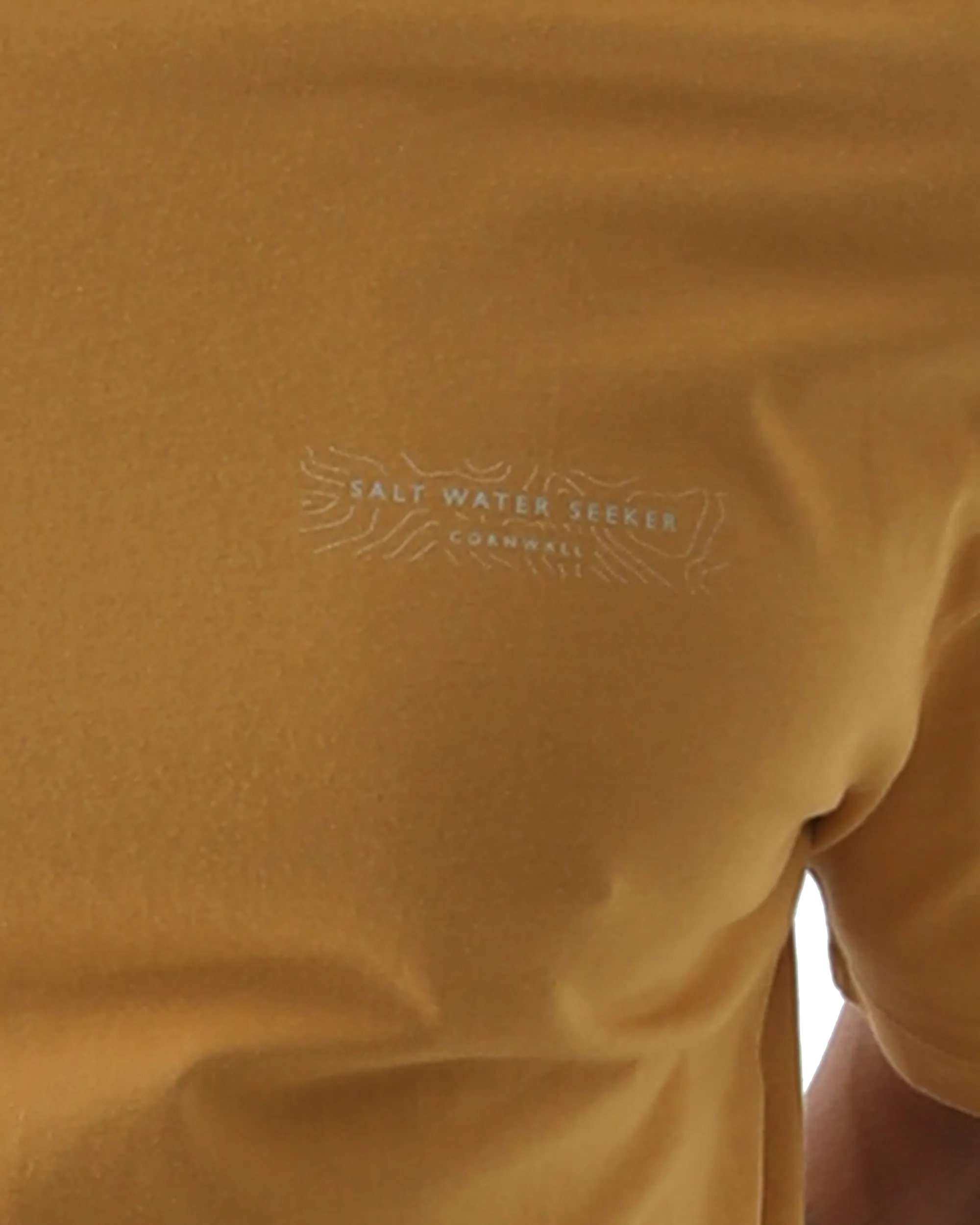 T-shirt Map 3.0 en moutarde délavée