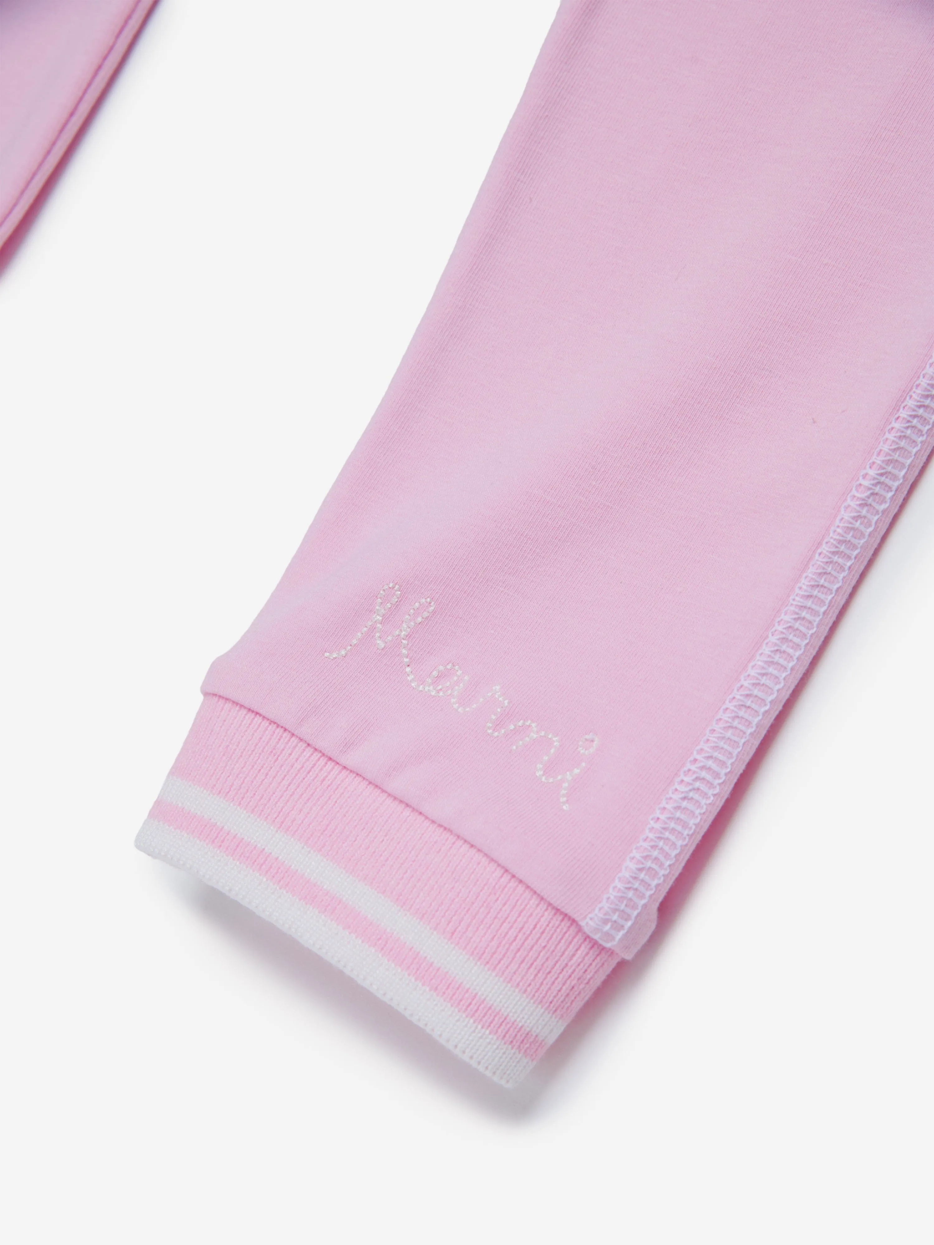 Pantalon en coton pour filles MARNI en rose