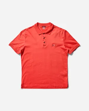 Polo pour Homme en Jersey Mercerisé 70/2 Poinciana