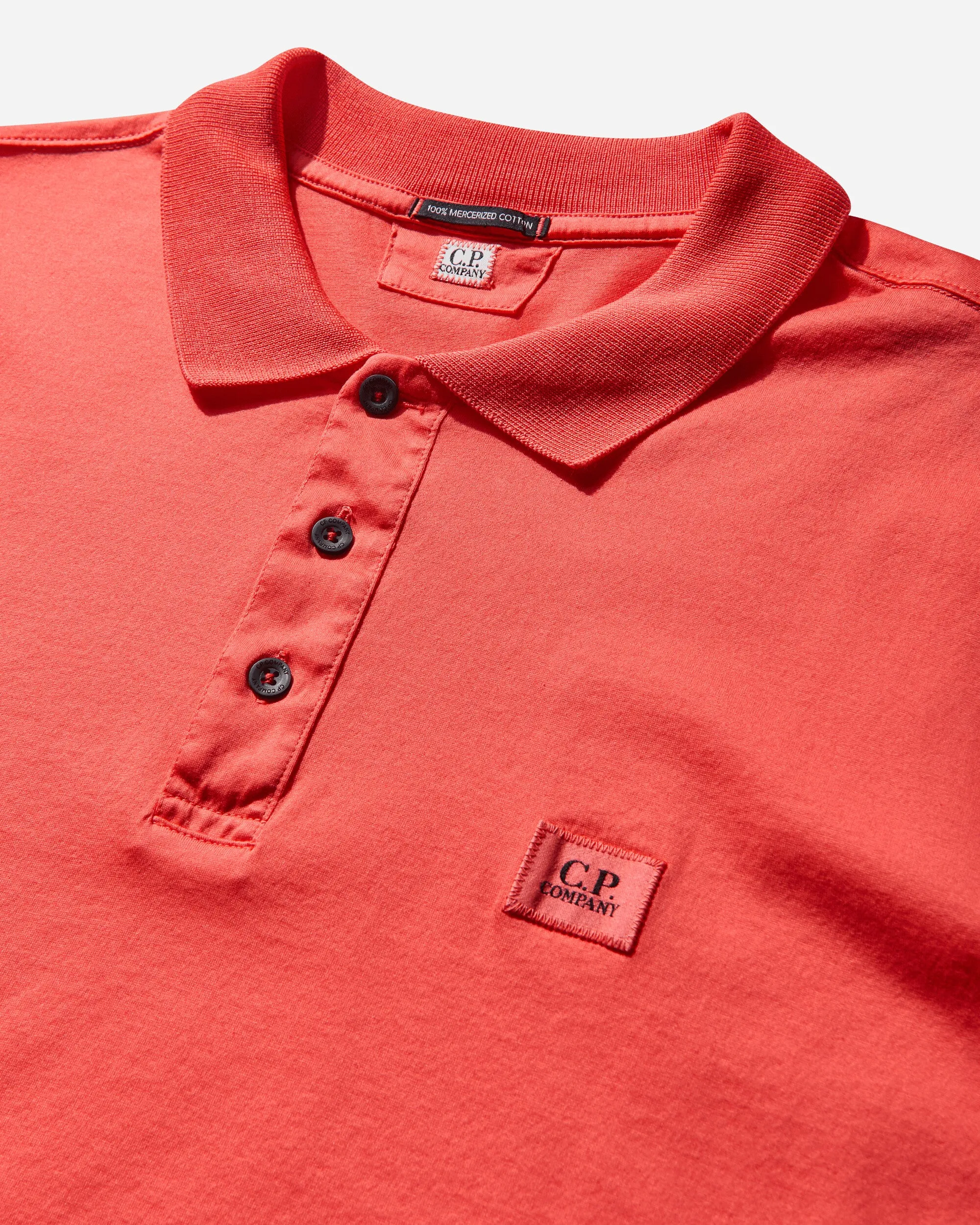 Polo pour Homme en Jersey Mercerisé 70/2 Poinciana