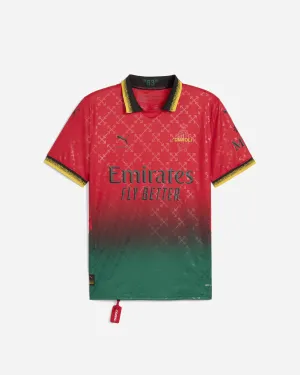 Maillot de réplique AC Milan x Off-White pour homme Rouge / Noir
