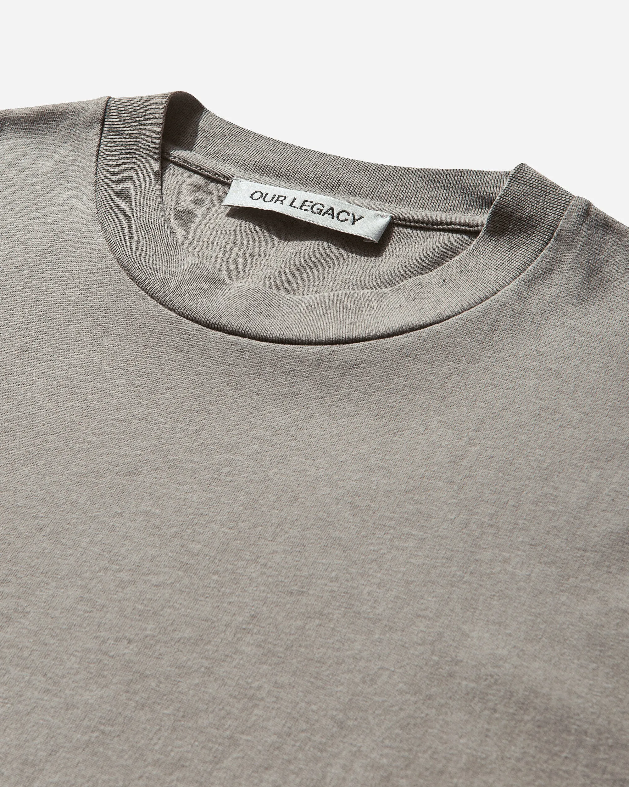 T-shirt box homme gris usé