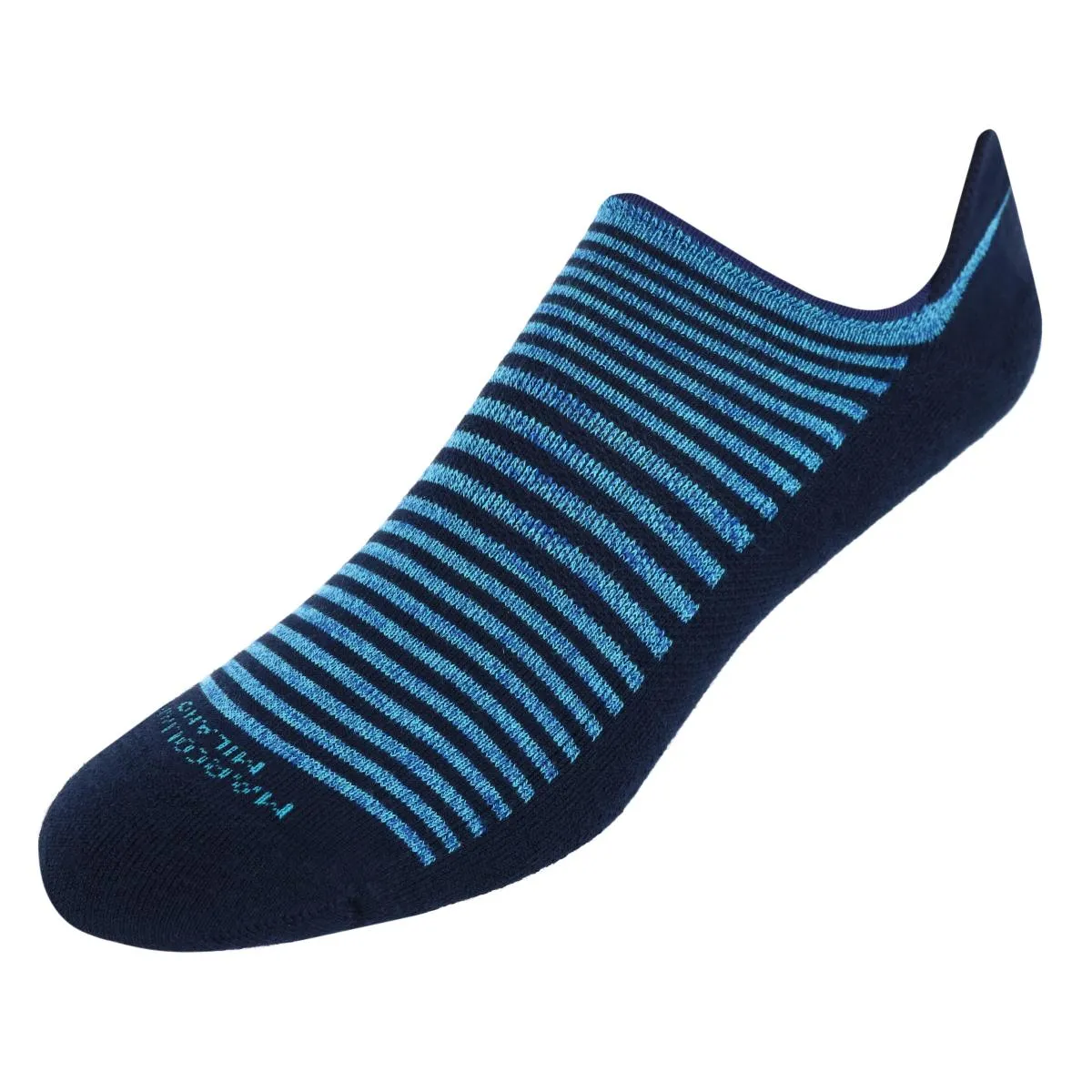 Chaussettes invisibles rembourrées Palio à rayures pour hommes (1 paire)