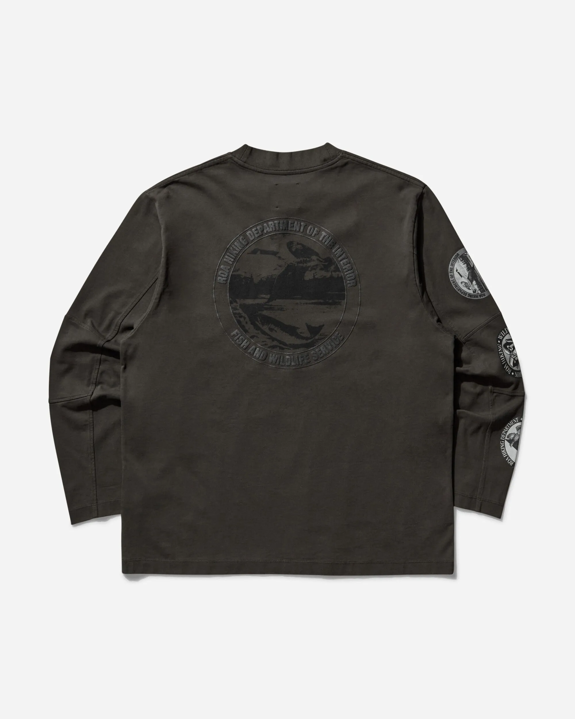 T-shirt à manches longues pour homme Noir Olive