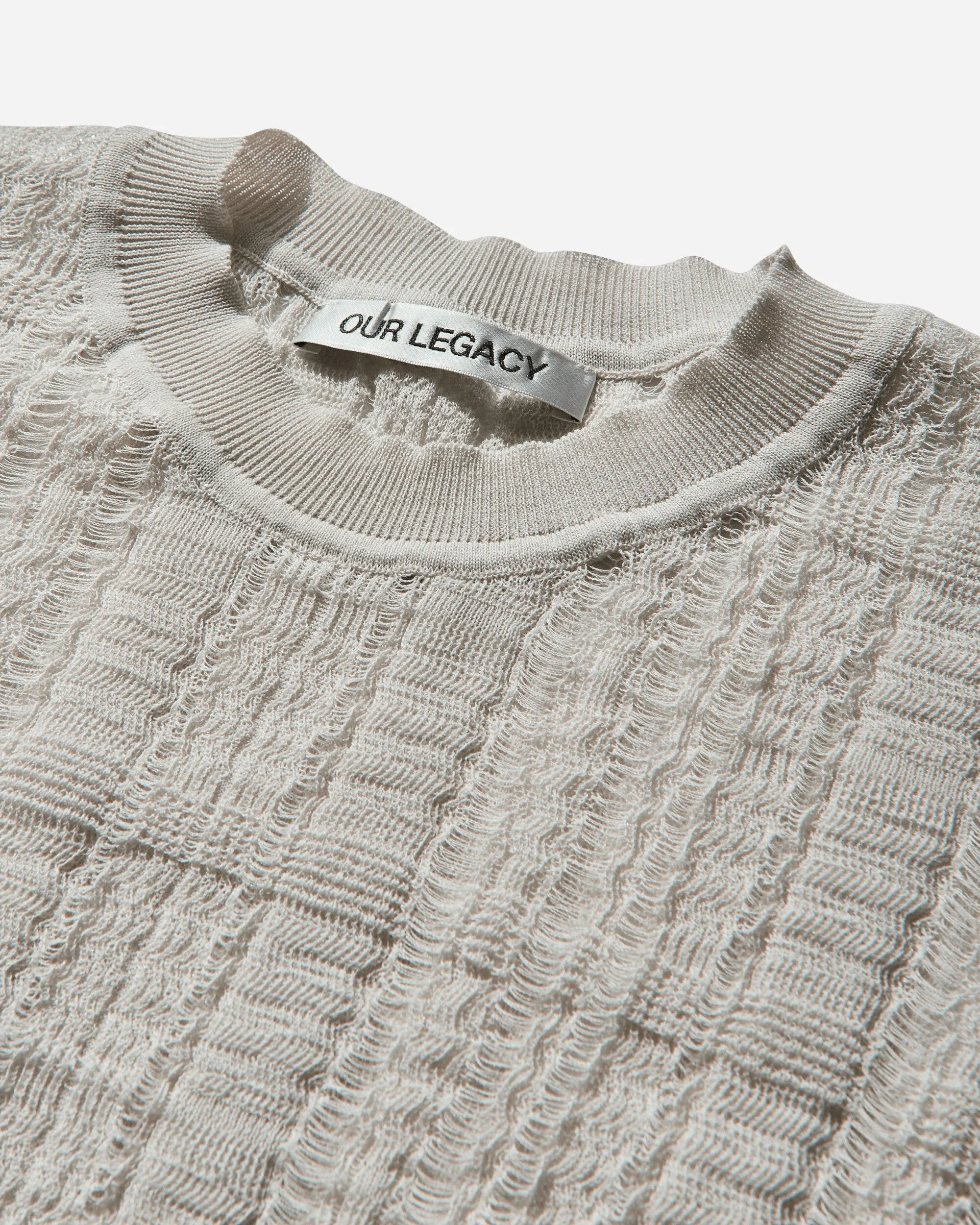 Pull col rond homme formel gris nuage
