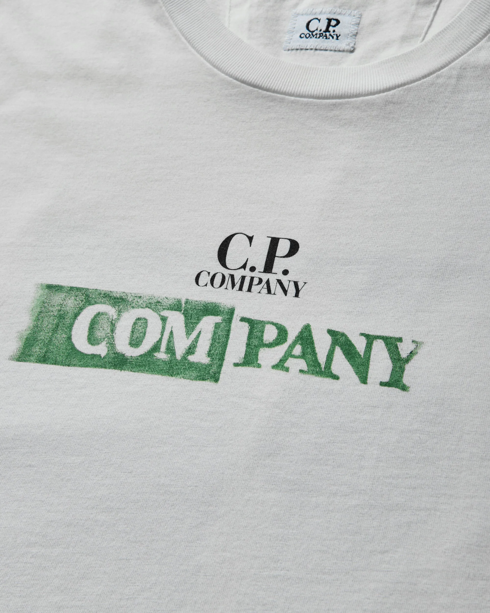 T-shirt à logo homme en gaze blanche