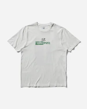 T-shirt à logo homme en gaze blanche