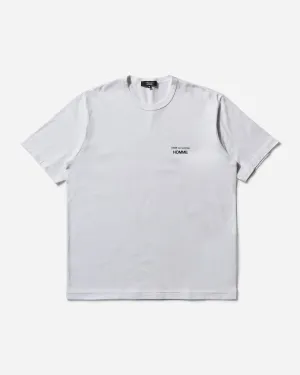 T-shirt Homme à Logo Blanc