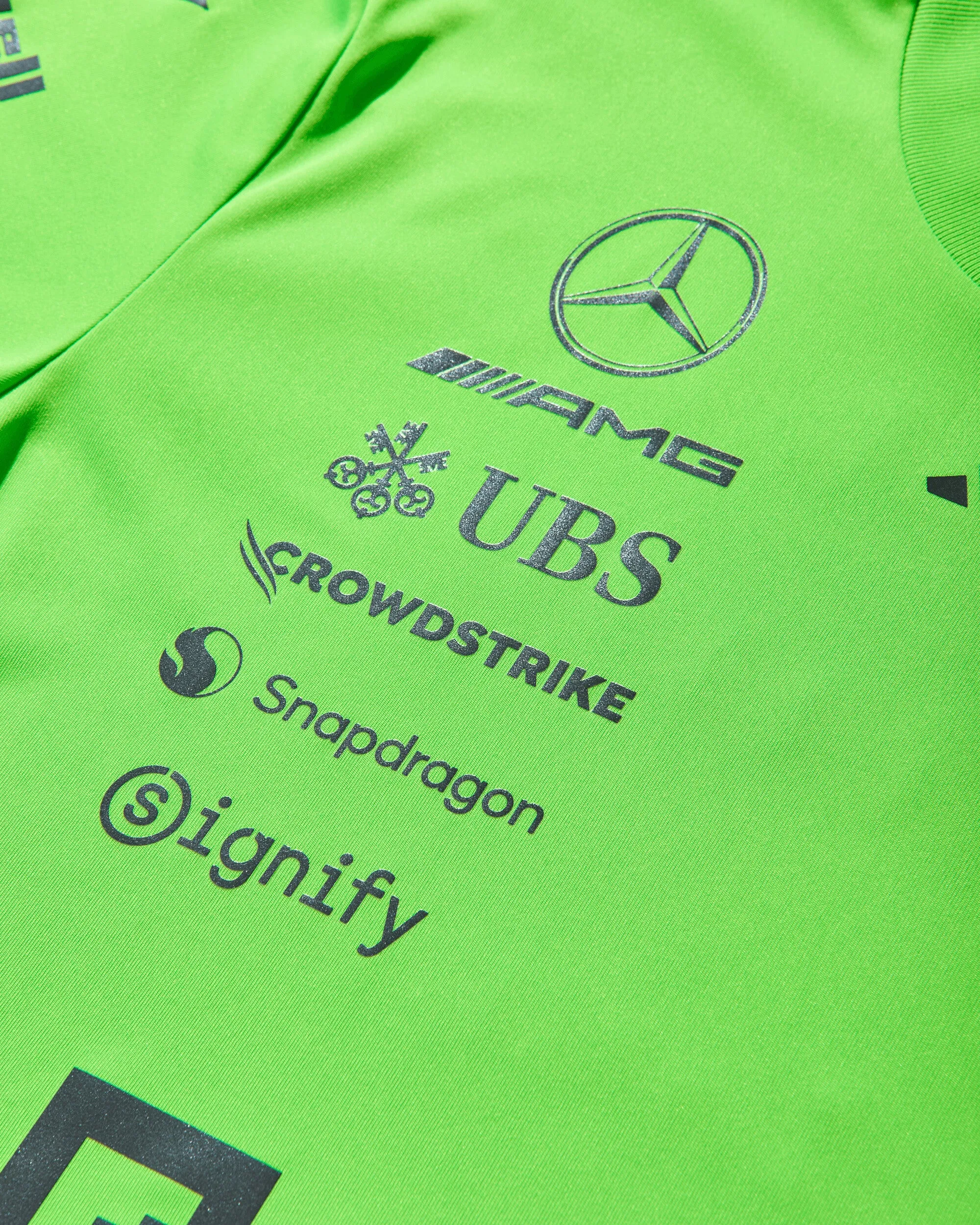 T-shirt d'équipe Mercedes-AMG Petronas Formule 1 pour hommes - Vert