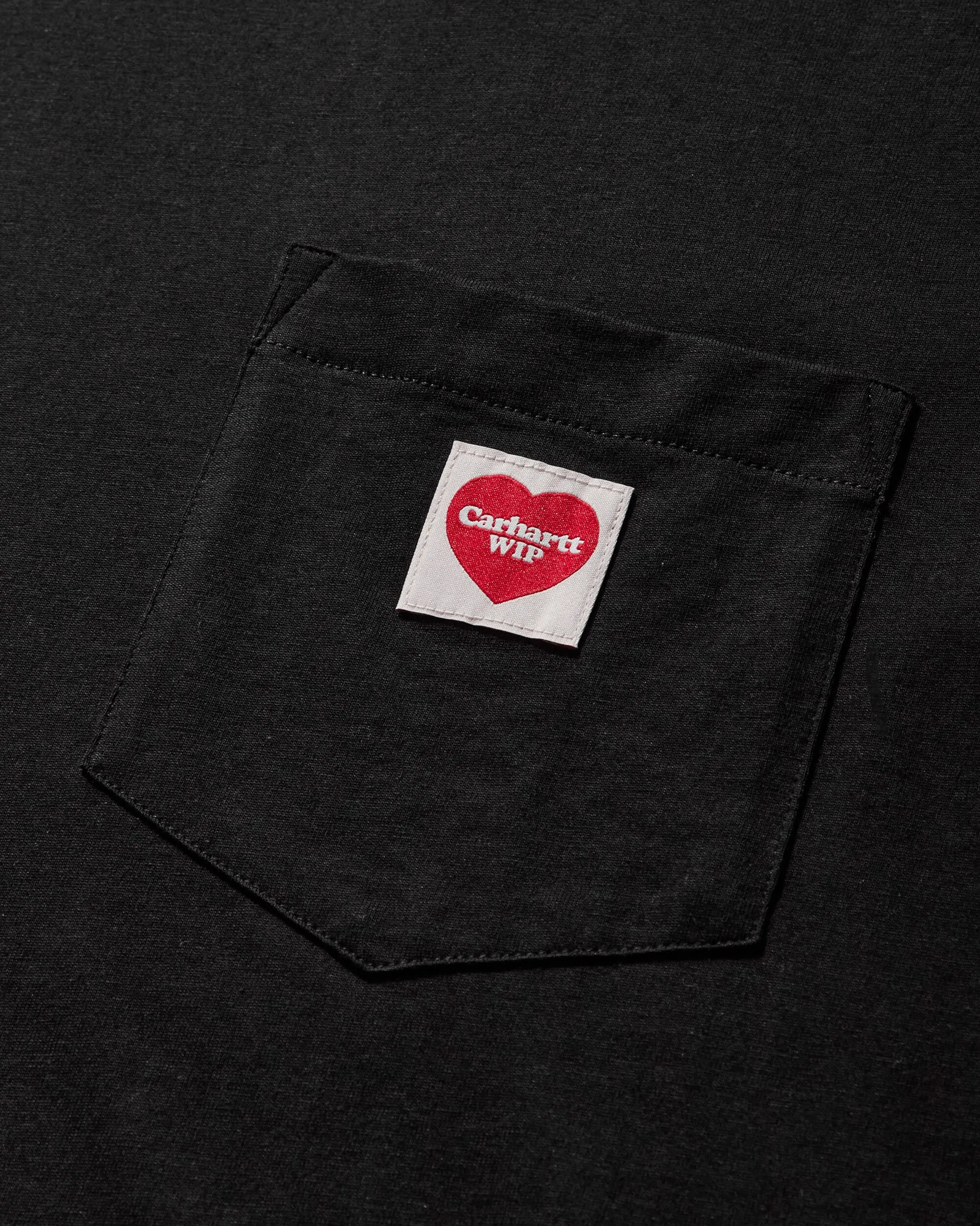 T-shirt Homme Cœur en Poche Noir