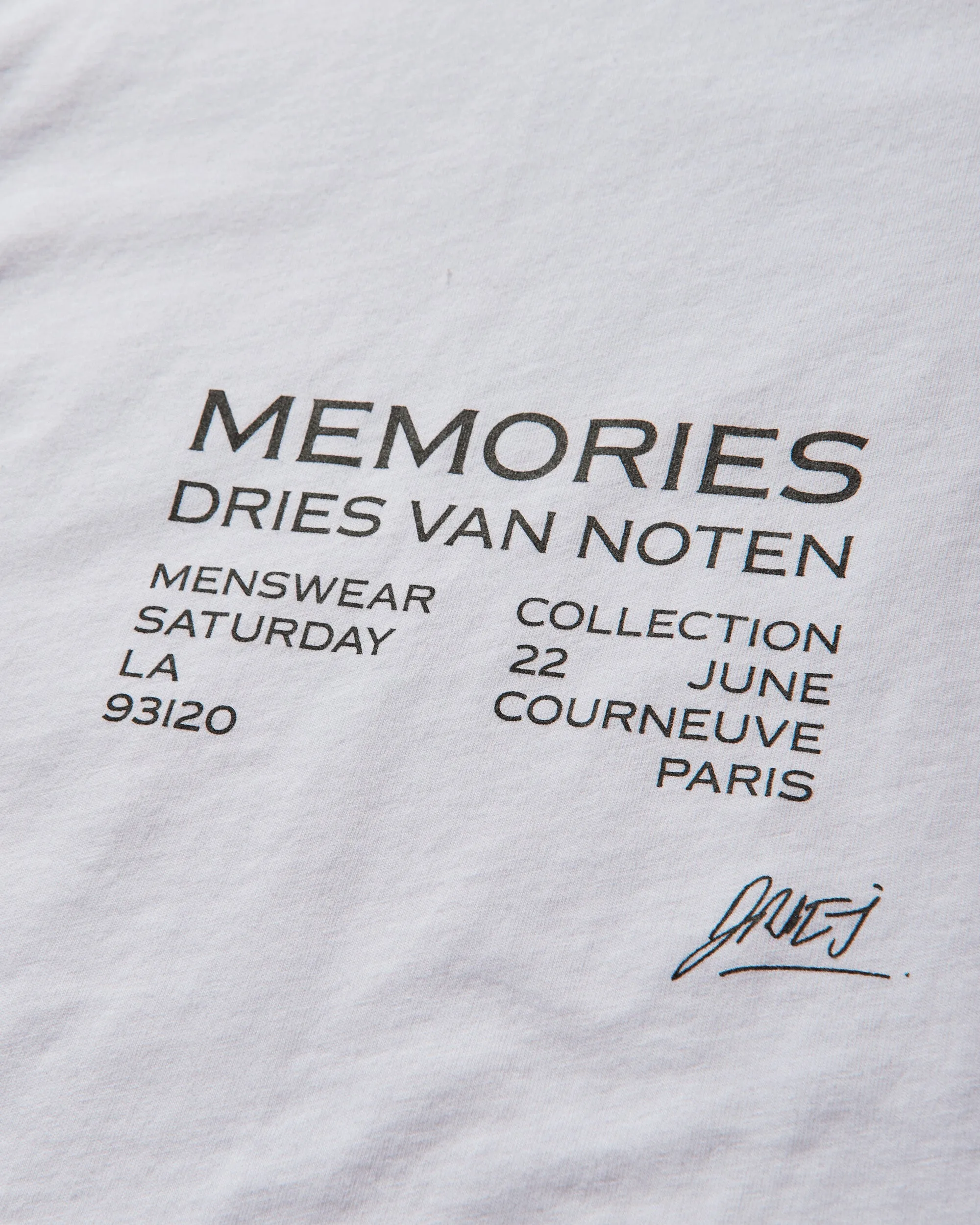 T-shirt de défilé pour hommes Blanc