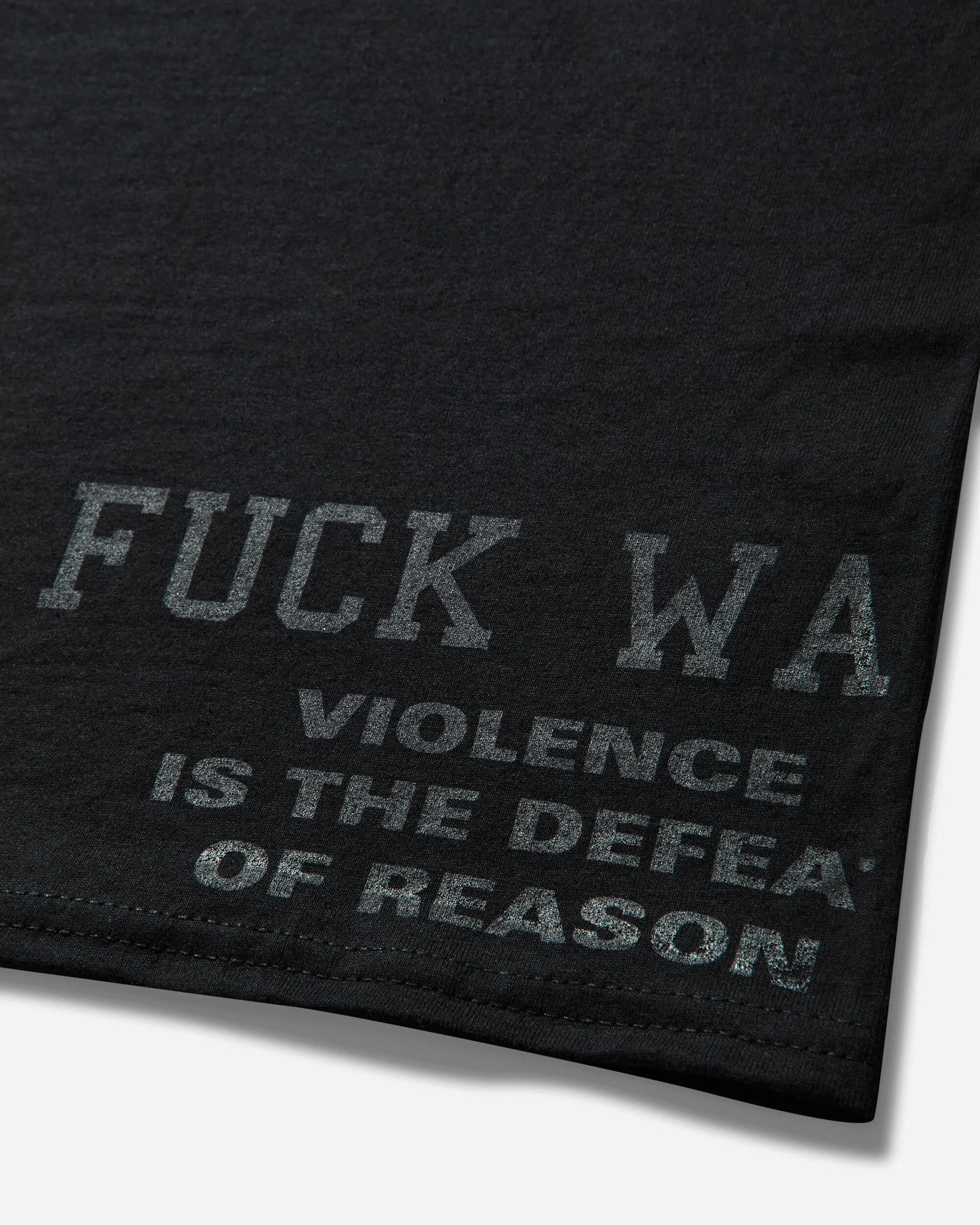 T-shirt Homme Slam Jam Fuck Wars Noir