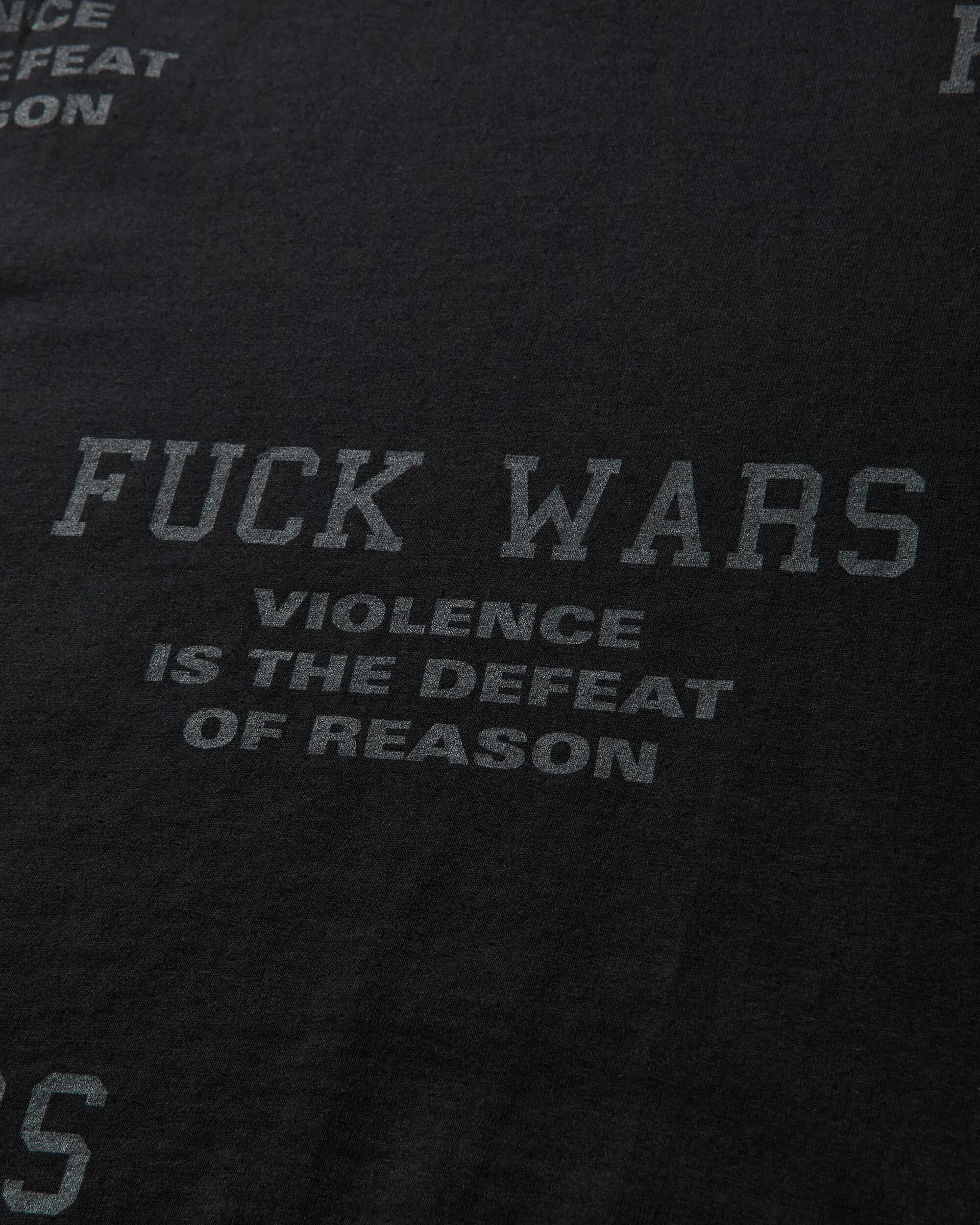 T-shirt Homme Slam Jam Fuck Wars Noir