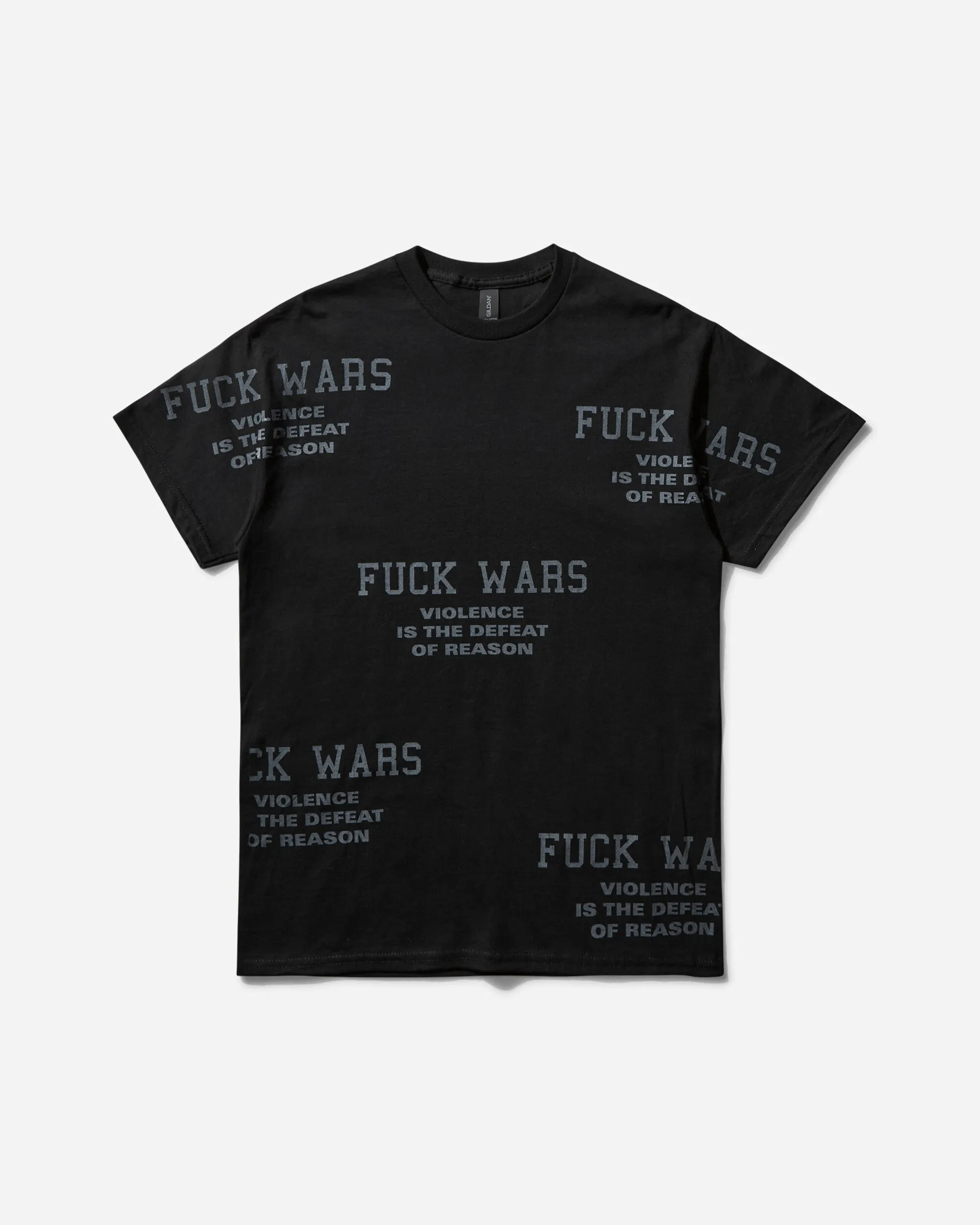 T-shirt Homme Slam Jam Fuck Wars Noir