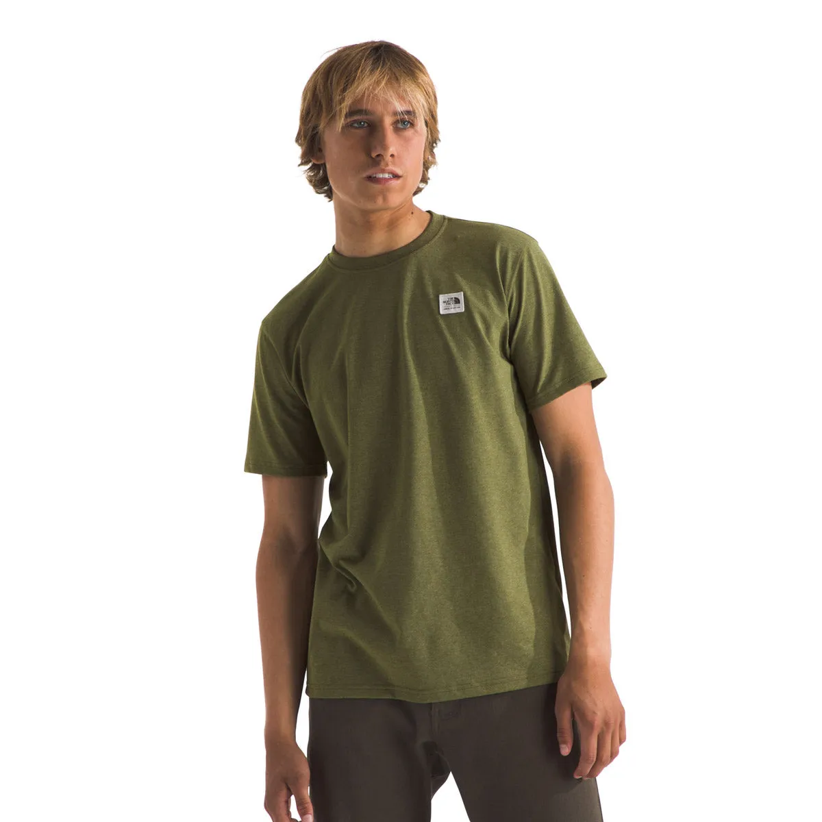 T-shirt à motifs patrimoniaux printemps/été pour homme en jersey chiné