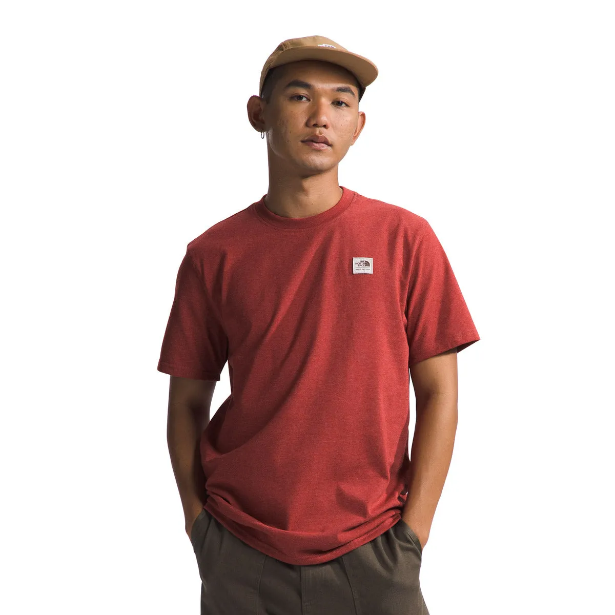 T-shirt à motifs patrimoniaux printemps/été pour homme en jersey chiné