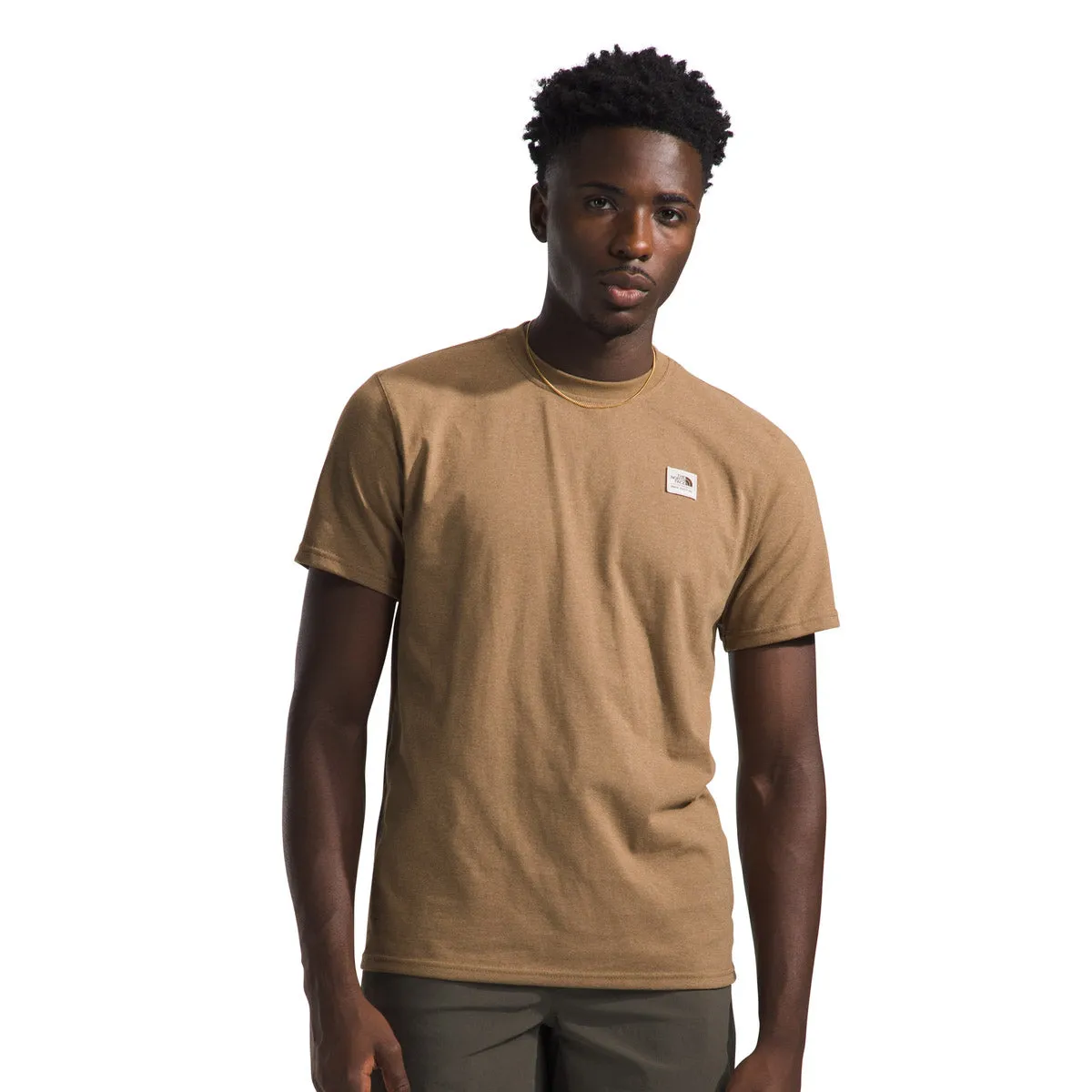 T-shirt à motifs patrimoniaux printemps/été pour homme en jersey chiné