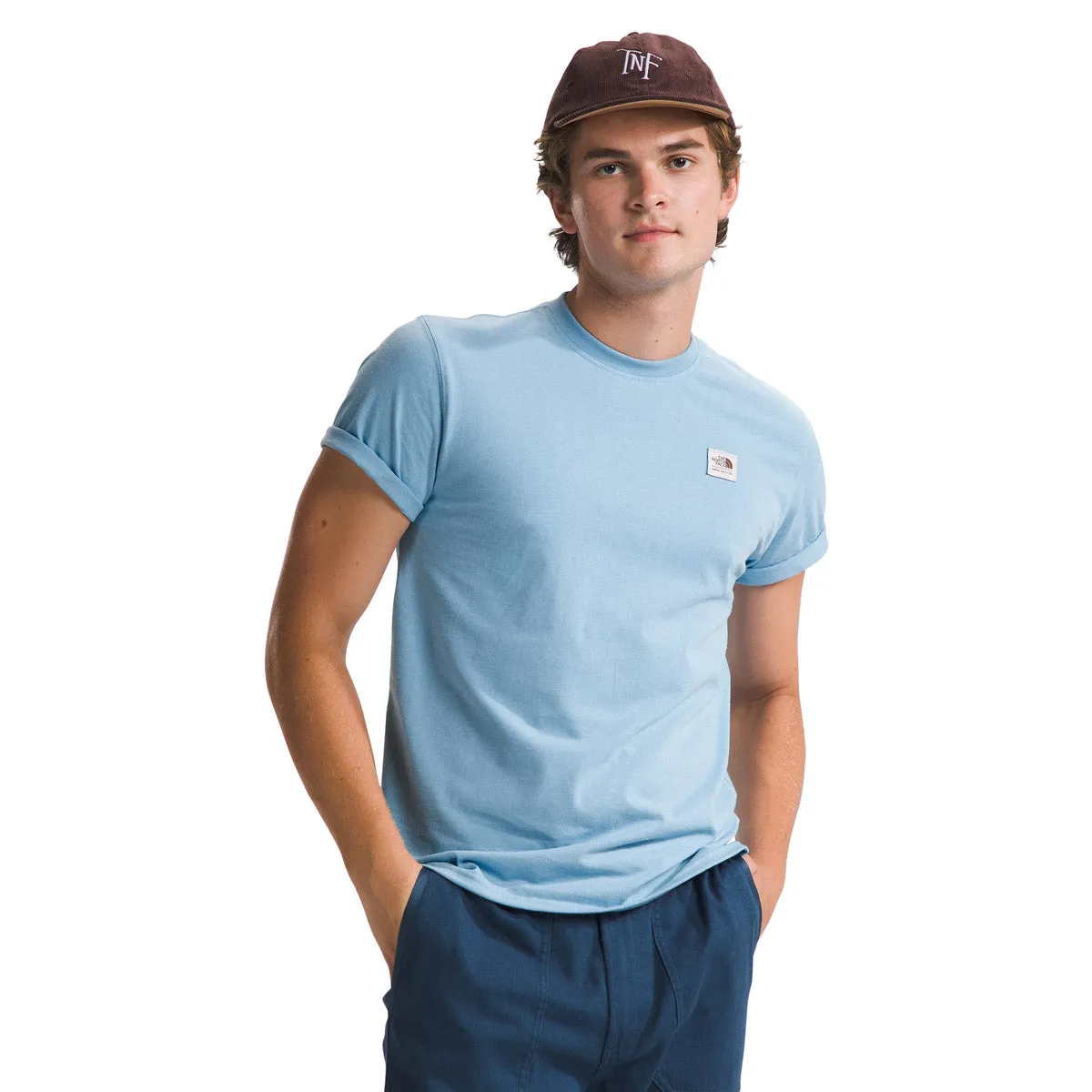T-shirt à motifs patrimoniaux printemps/été pour homme en jersey chiné