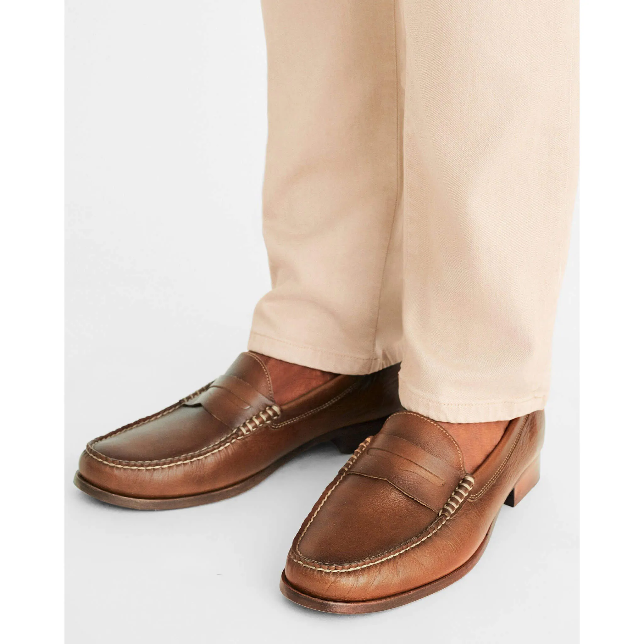 Mocassins Penny Clubhouse Tori Richard Johnnie-O pour Homme - Beige