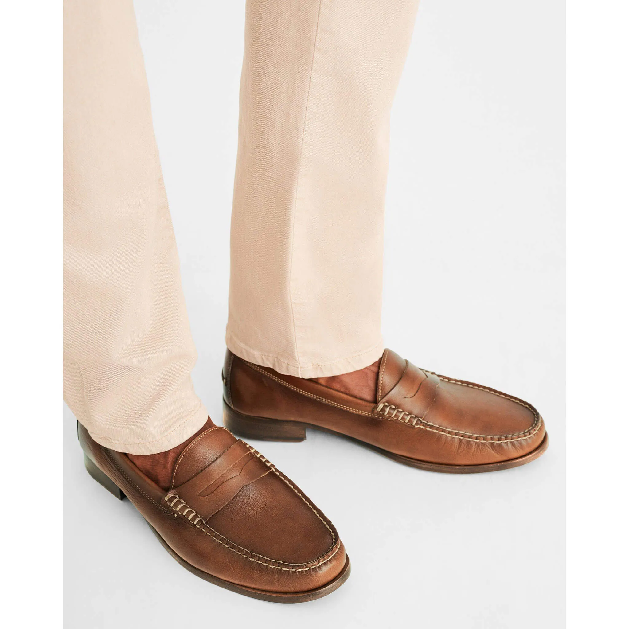 Mocassins Penny Clubhouse Tori Richard Johnnie-O pour Homme - Beige