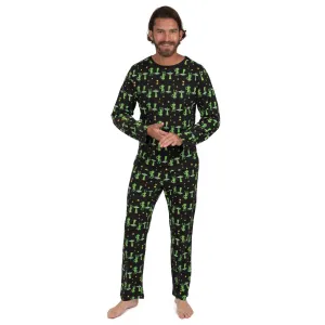 Pyjama deux pièces en coton ample pour homme - Alien