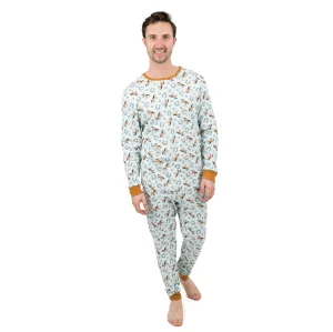 Pyjama deux pièces en coton pour homme - Cheval