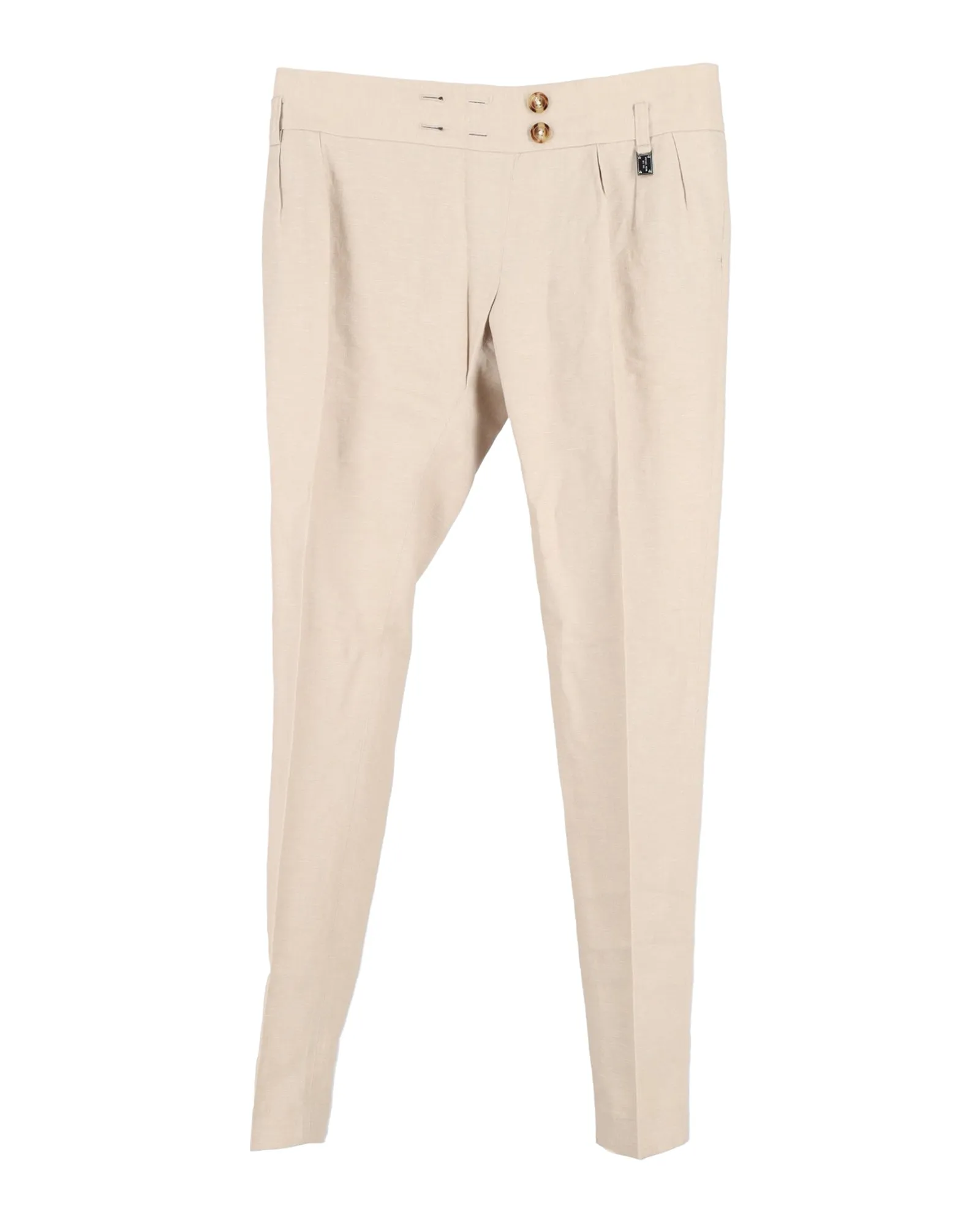 Pantalon ajusté Michael Kors en coton beige