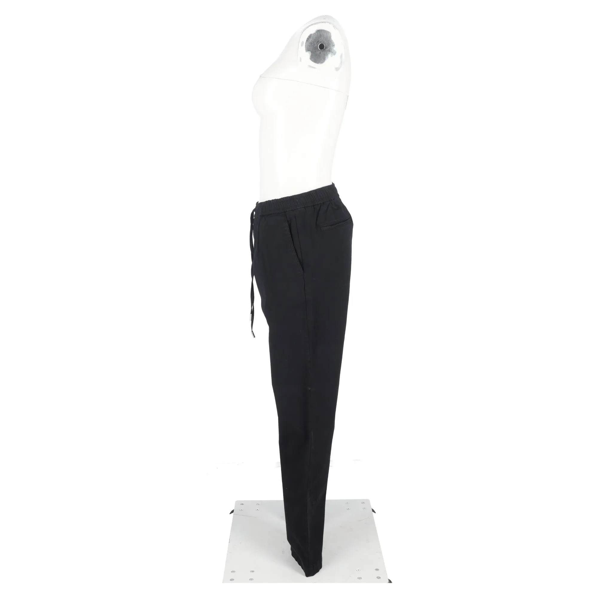 Pantalon droit à cordon Mr. P. en coton noir