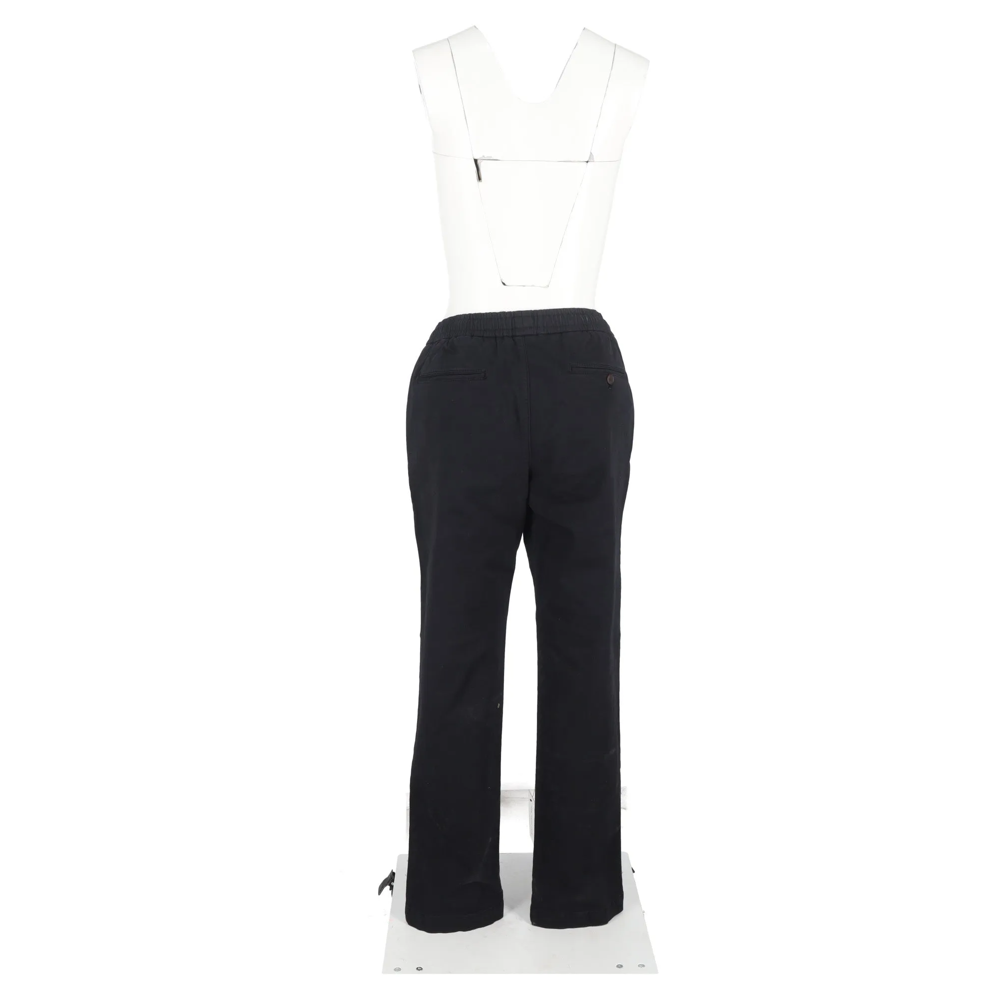 Pantalon droit à cordon Mr. P. en coton noir