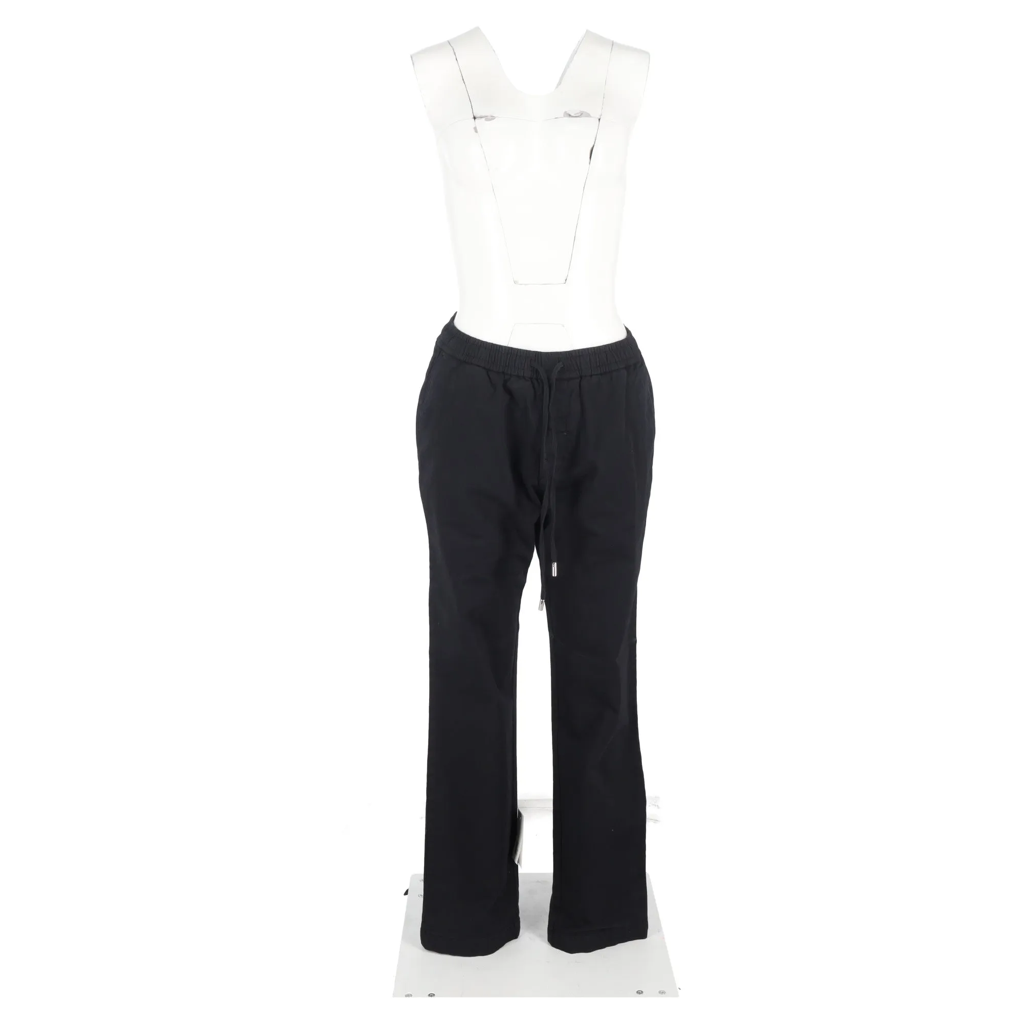 Pantalon droit à cordon Mr. P. en coton noir