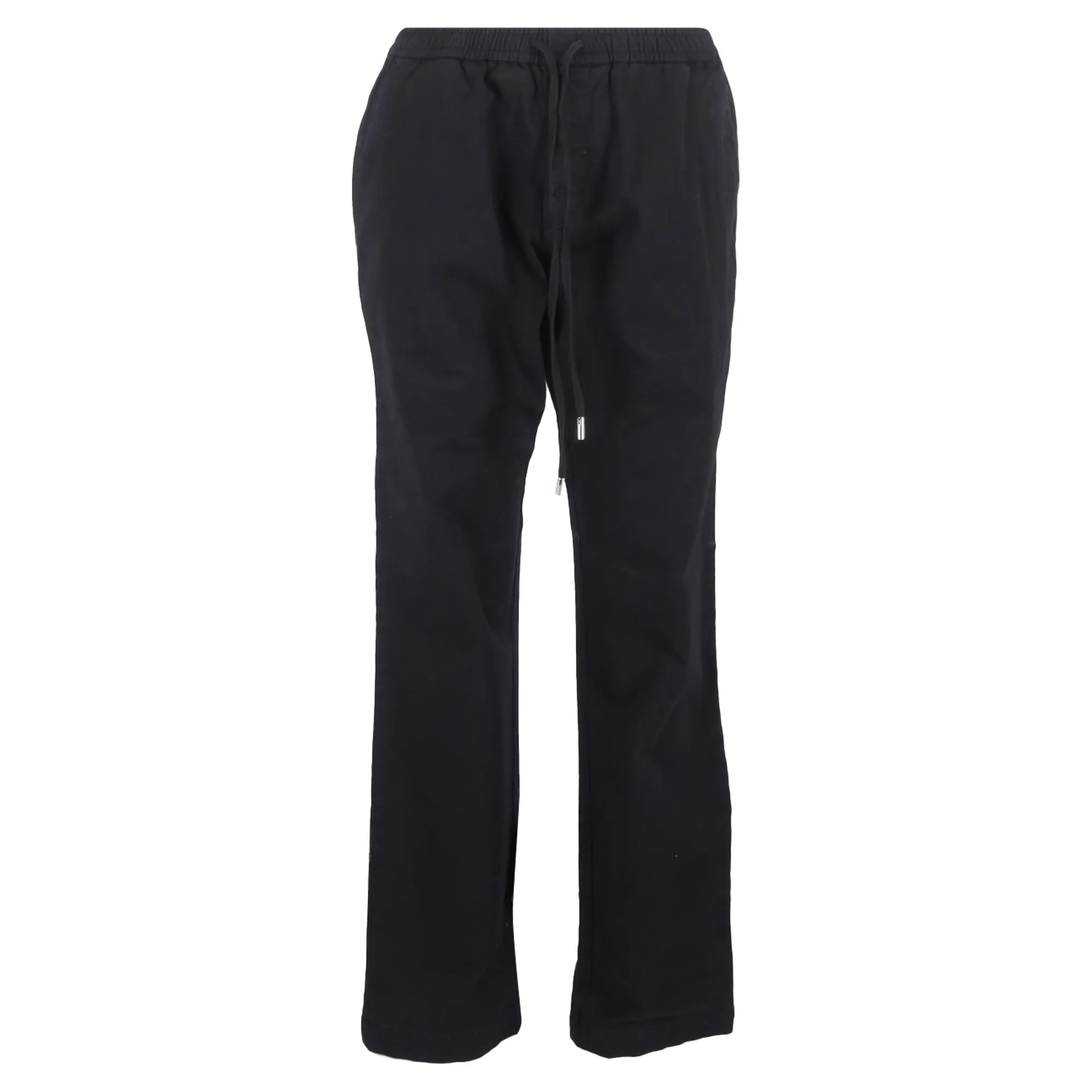 Pantalon droit à cordon Mr. P. en coton noir