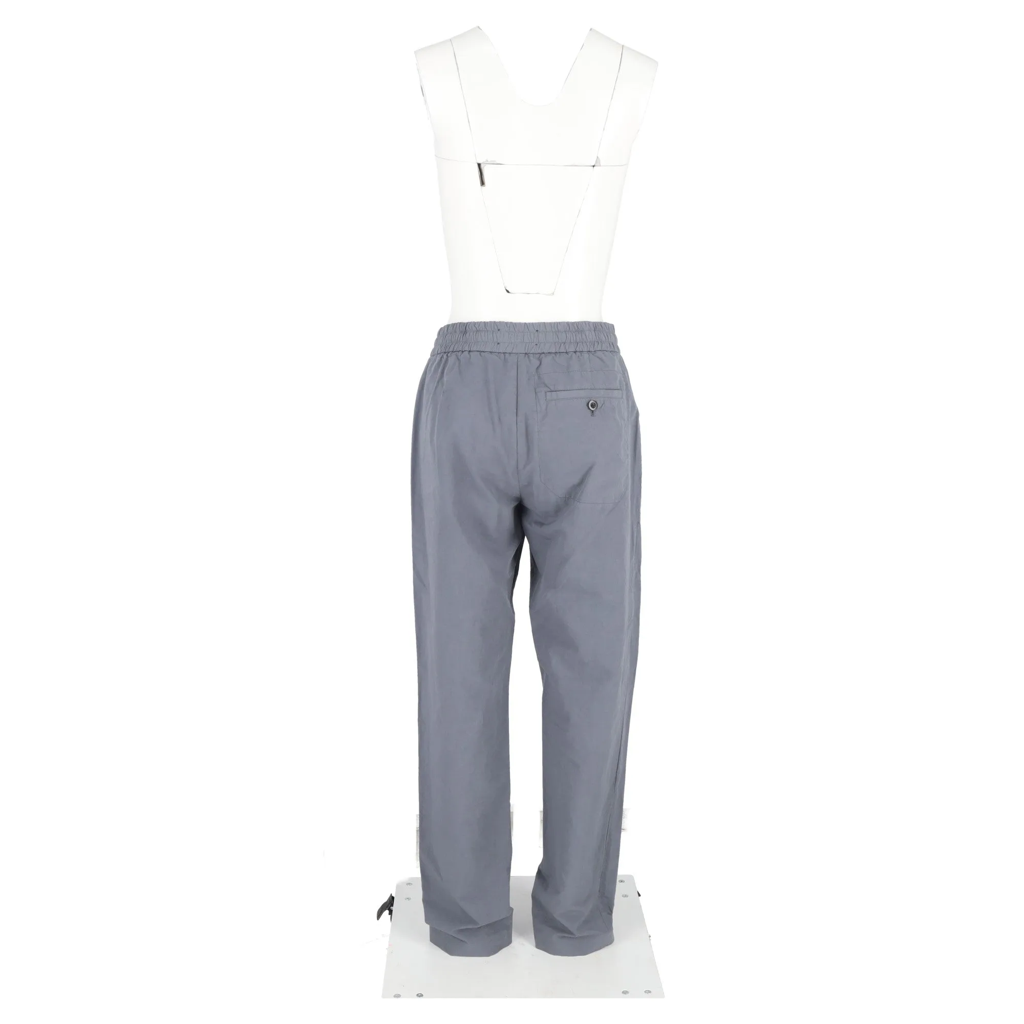 Pantalon droit à cordon de Mr. P. avec poches en coton gris