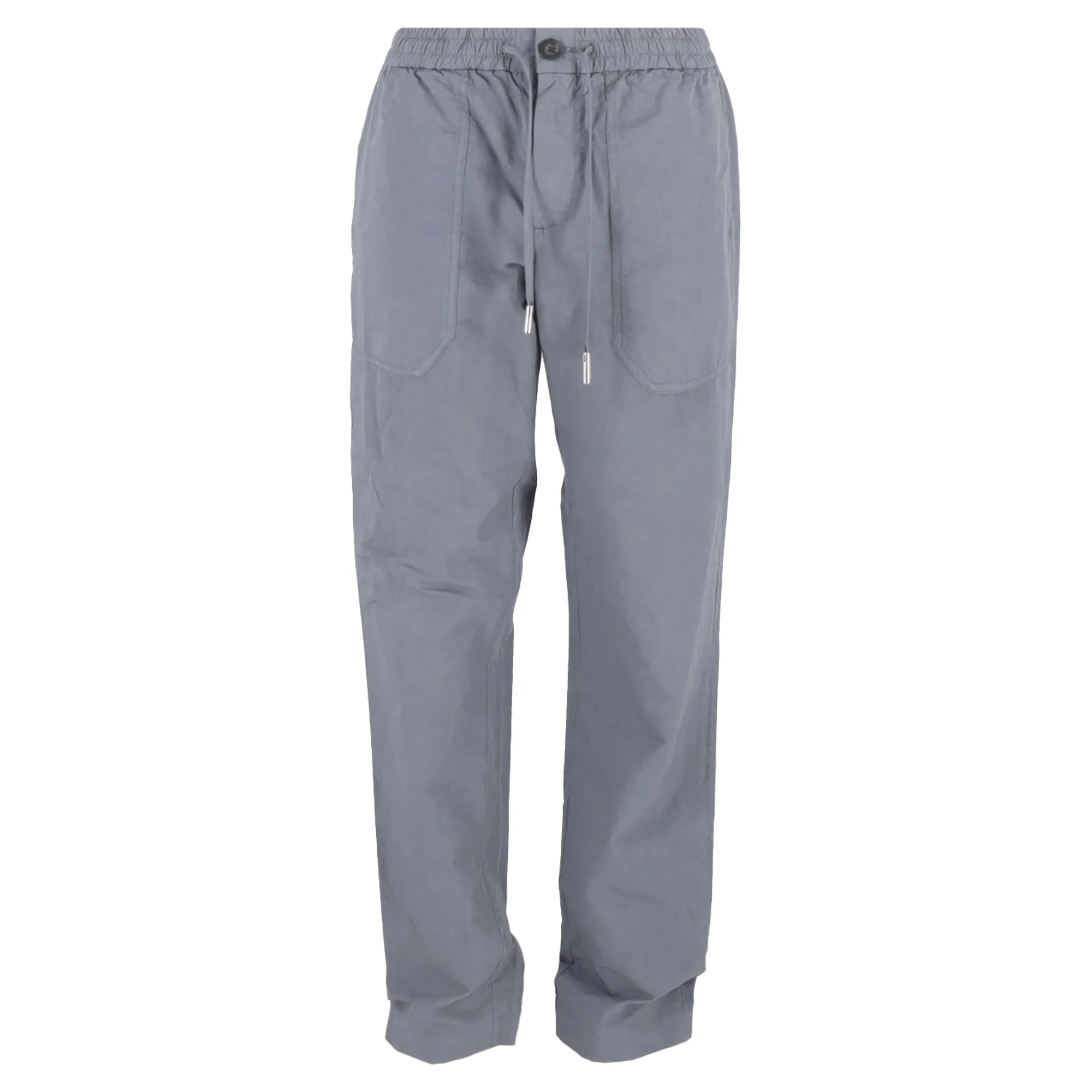 Pantalon droit à cordon de Mr. P. avec poches en coton gris